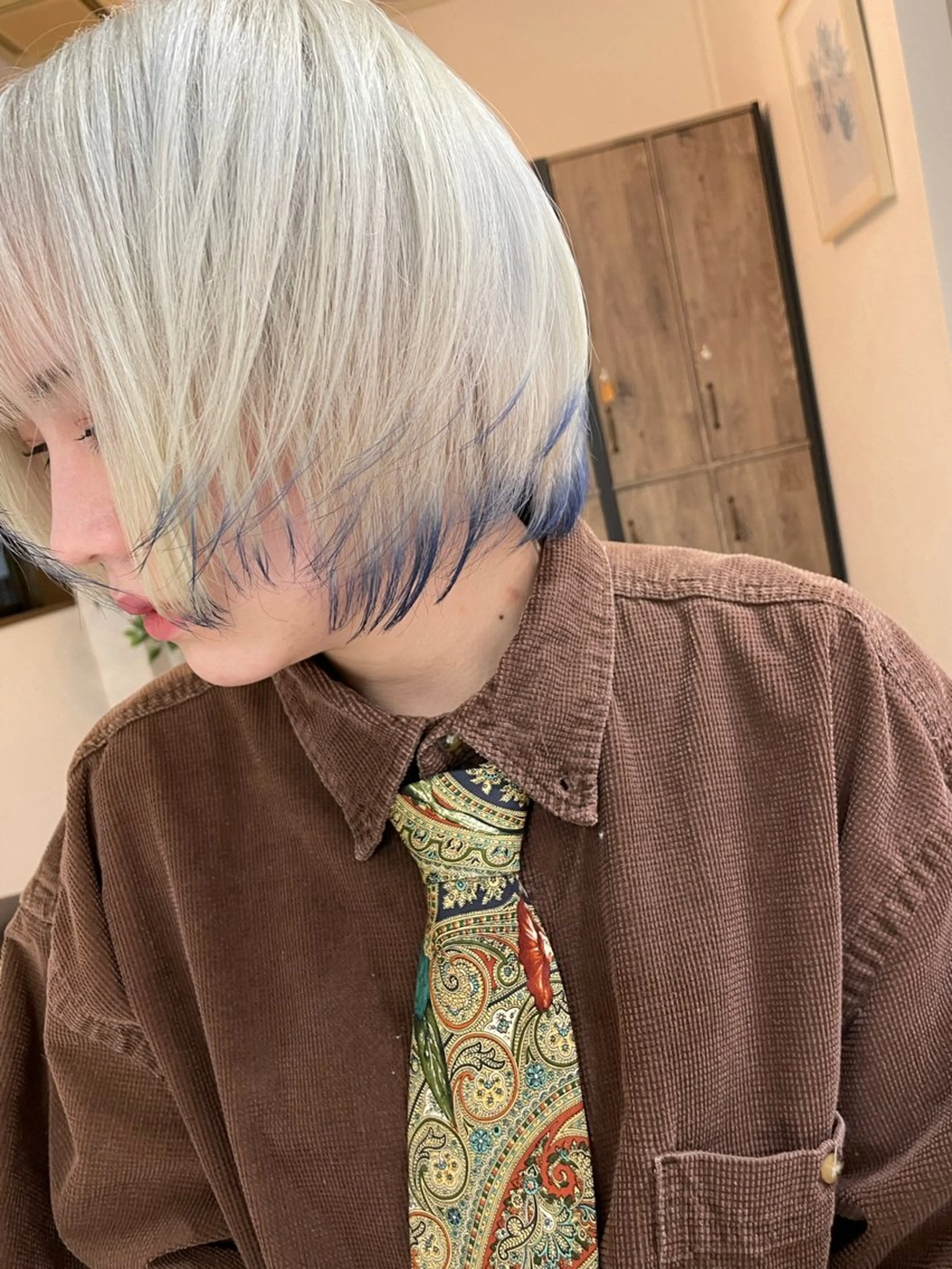 ショート カラー ヘアカラー 守屋 颯太のヘアスタイル