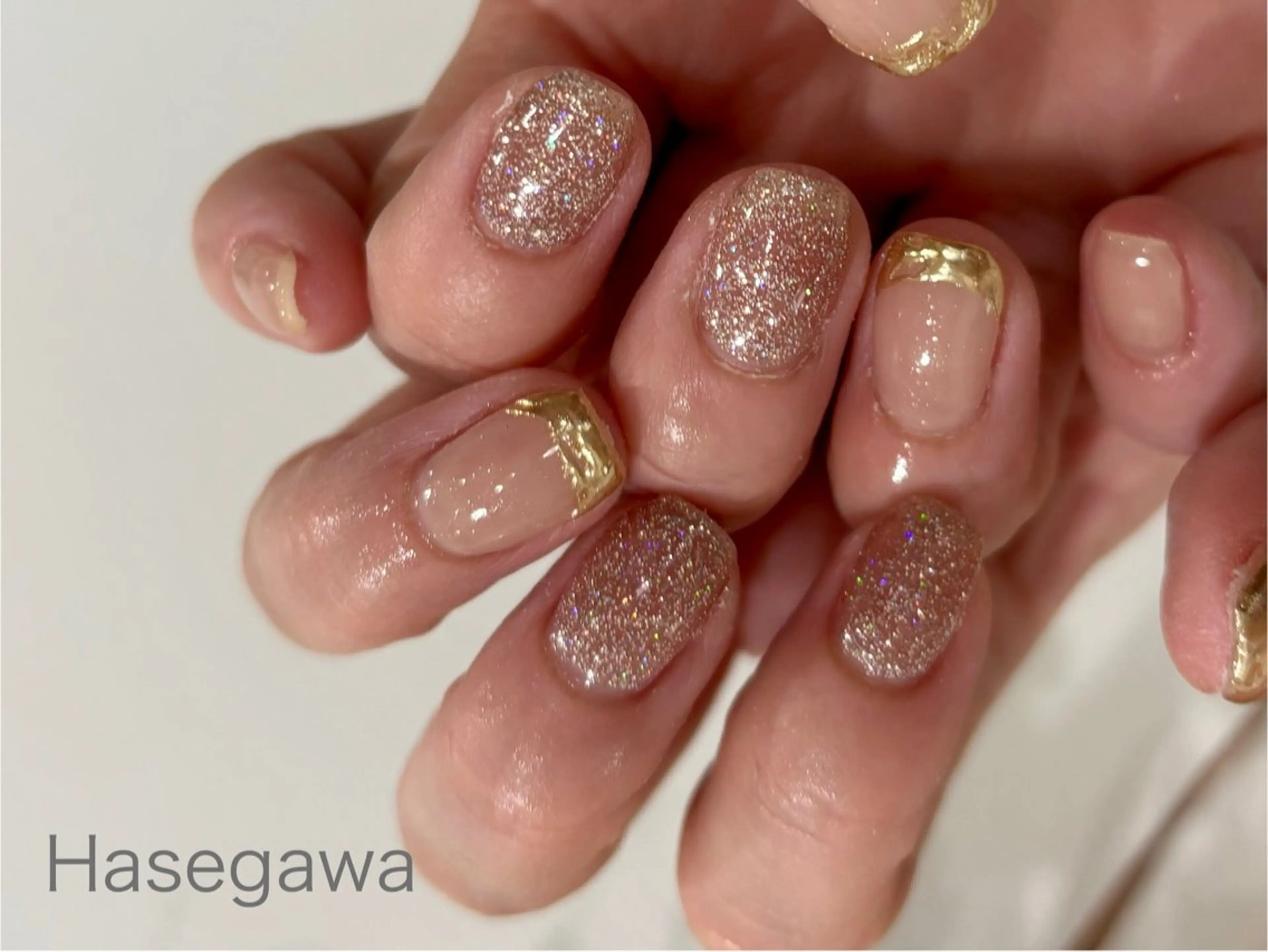 ネイル アートネイル フラッシュネイル ミラーネイル ハンドネイル DROP所属・DROP 長谷川のネイルデザイン
