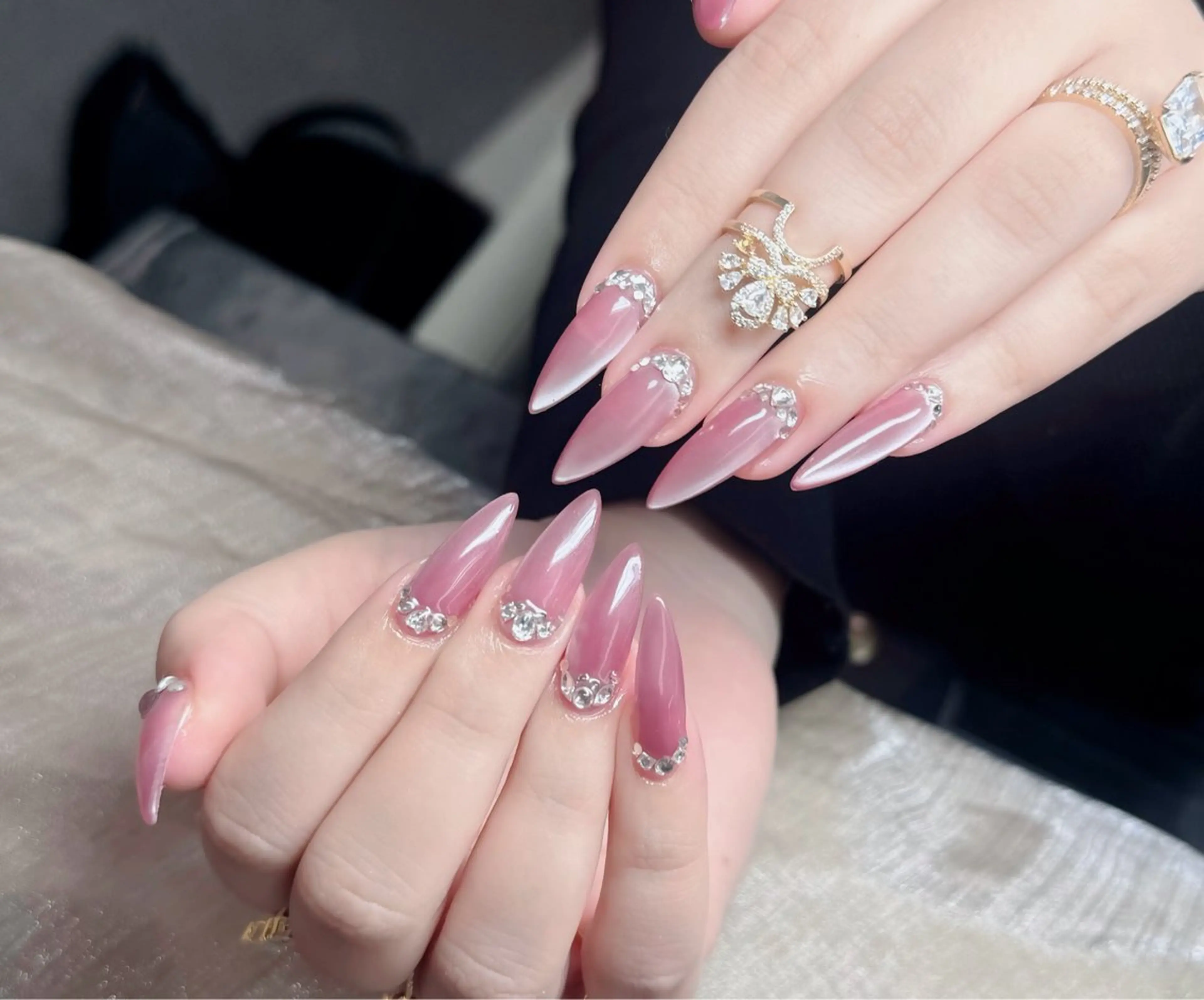 ネイル アートネイル フレンチネイル ジェルネイル 韓国ネイル マグネットネイル Lenie Shinokuboのネイルデザイン