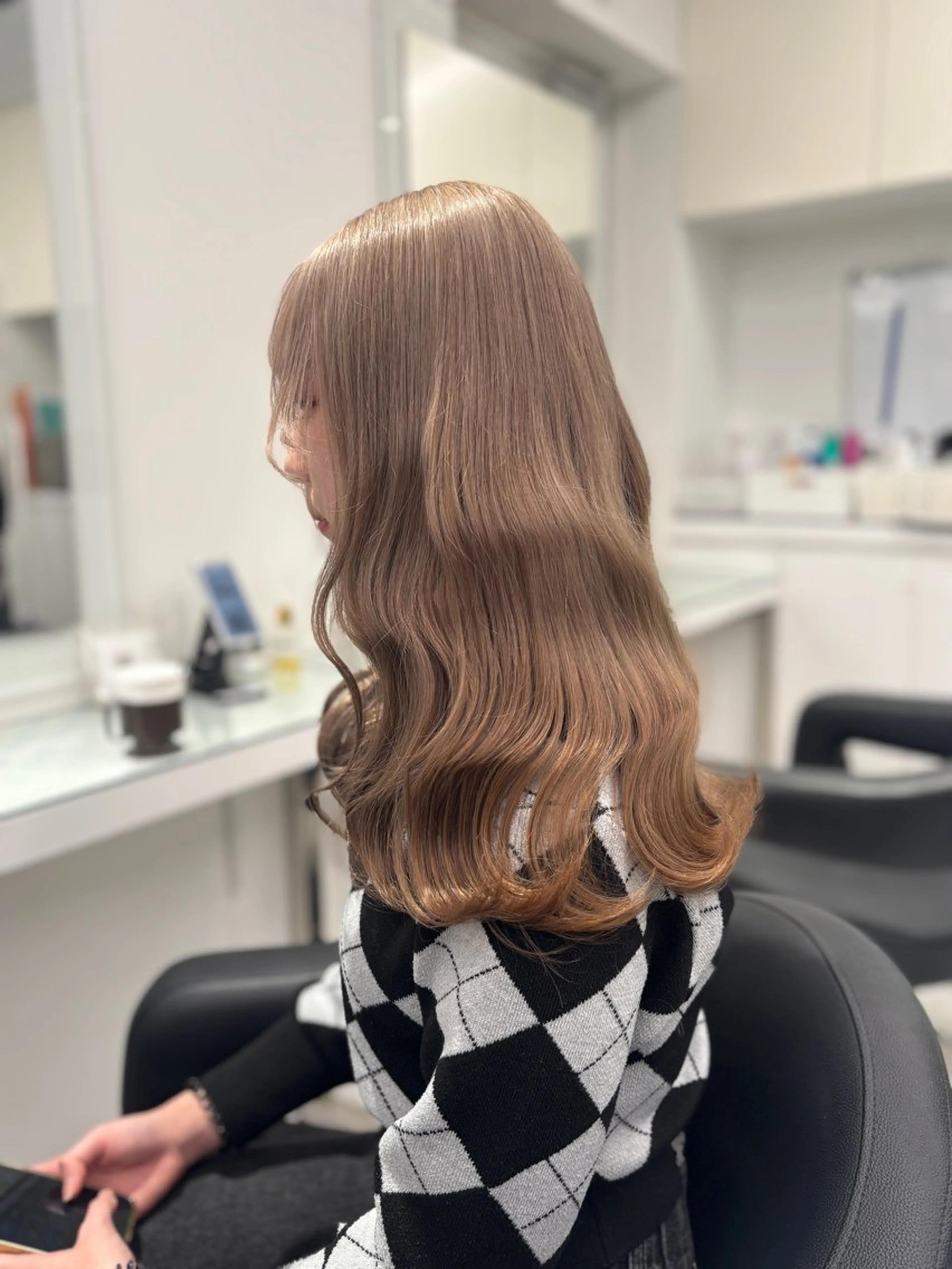 ロング カラー 💖ミルクティー💖 あかり💖のヘアスタイル