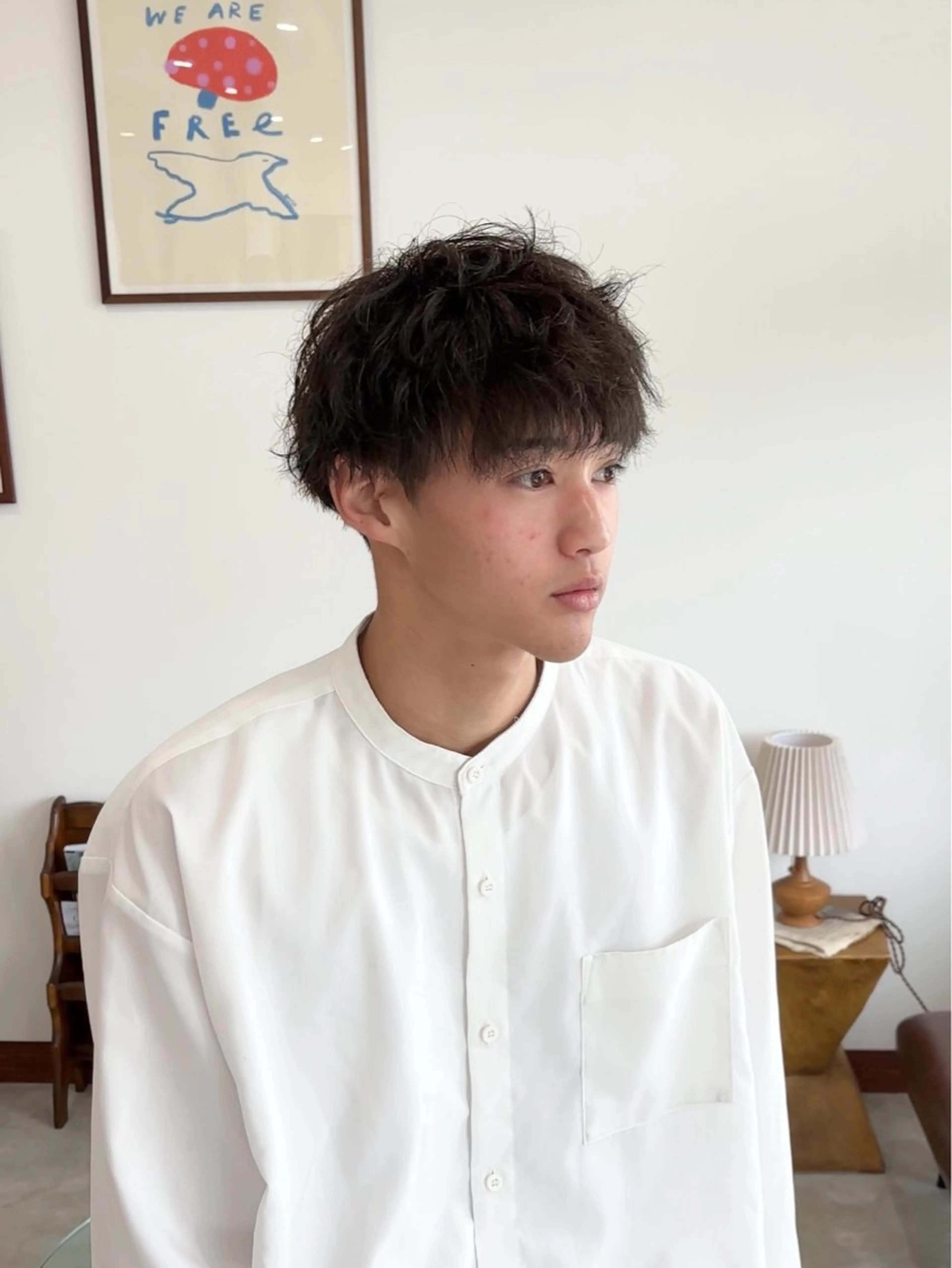 メンズ メンズパーマ 中原 佑のヘアスタイル