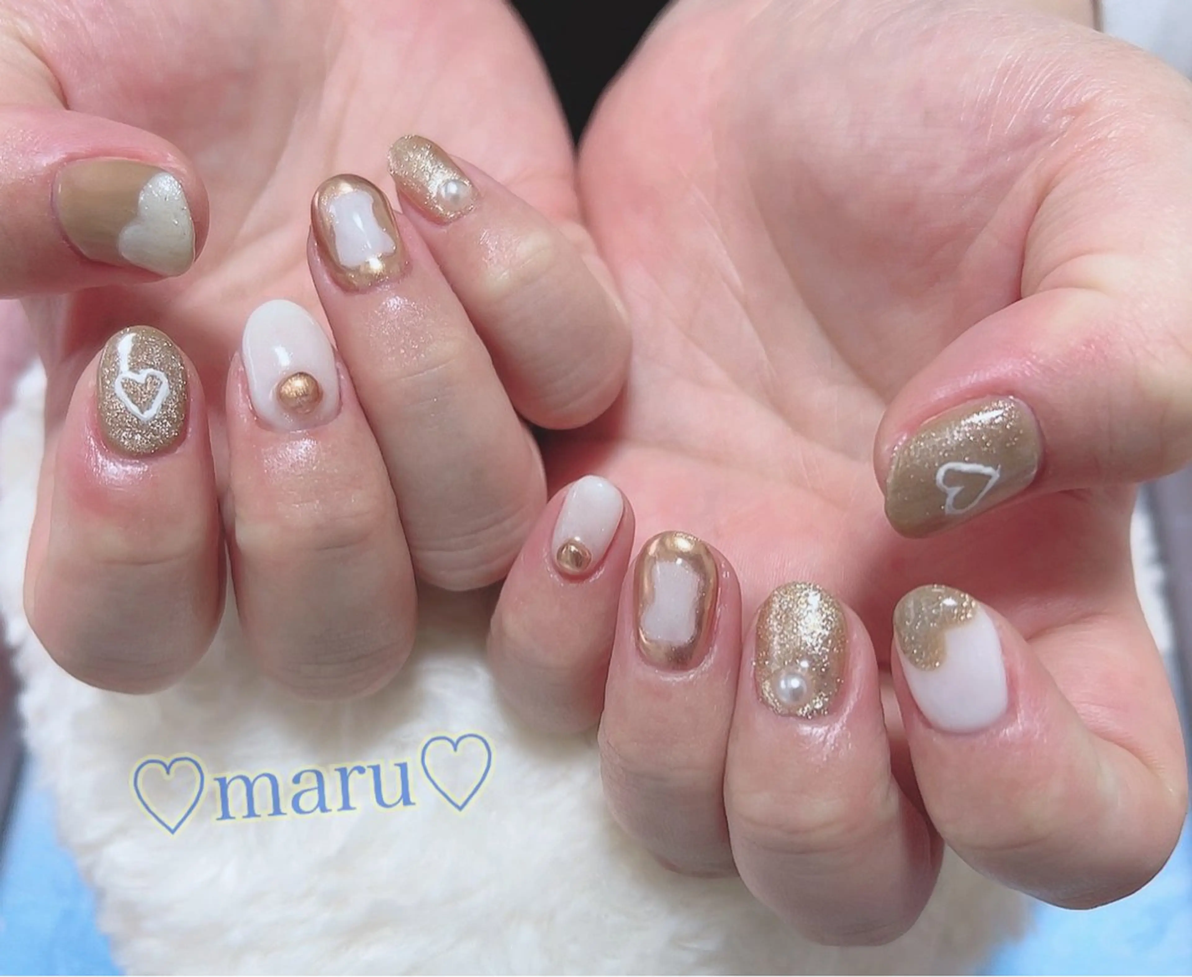 ネイル ハンドネイル フットネイル まるみ ♡のネイルデザイン