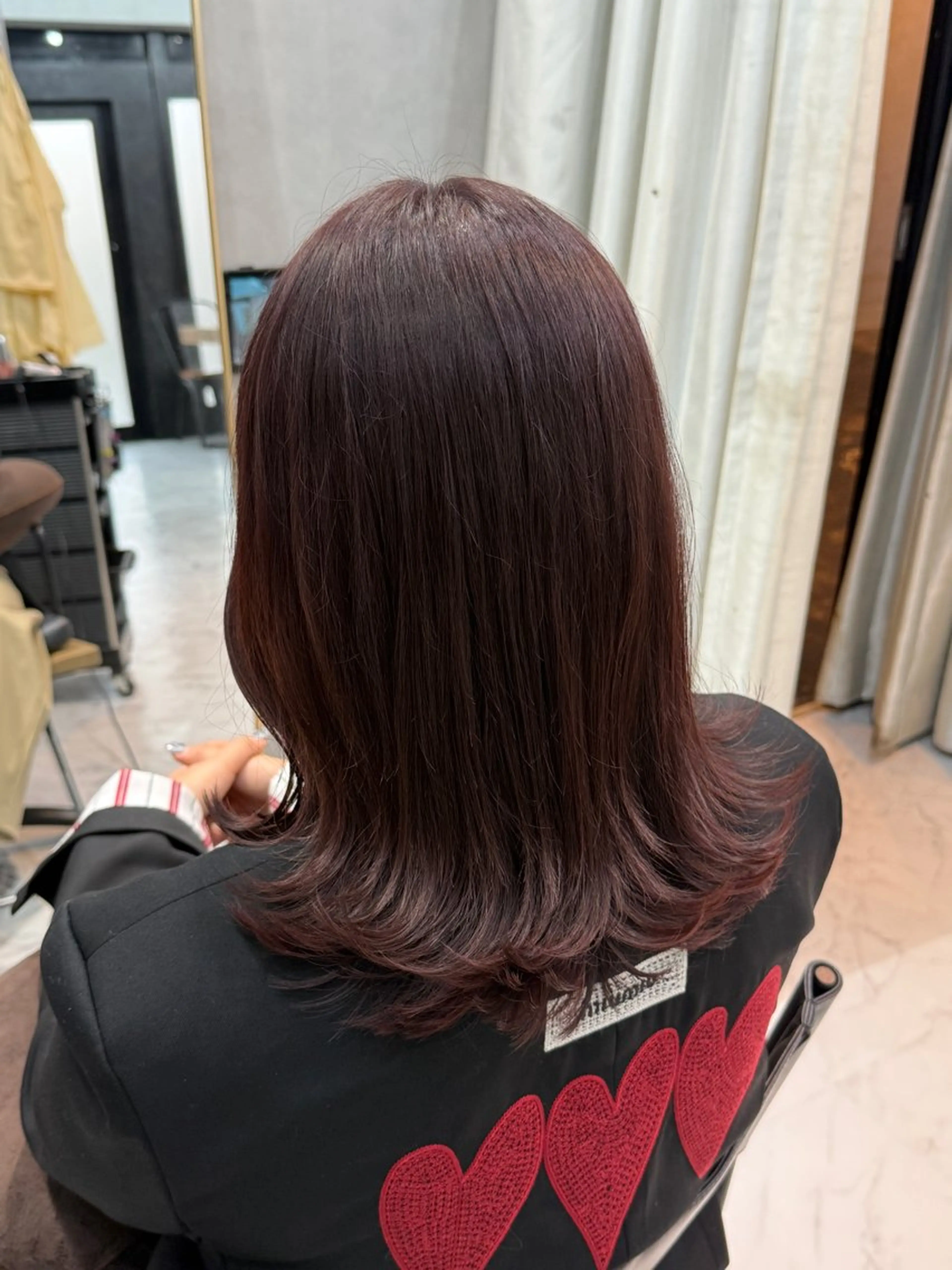 ミディアム カラー カット ヘアカラー トリートメント 透明感カラー/パーマ 🌀アオノのヘアスタイル