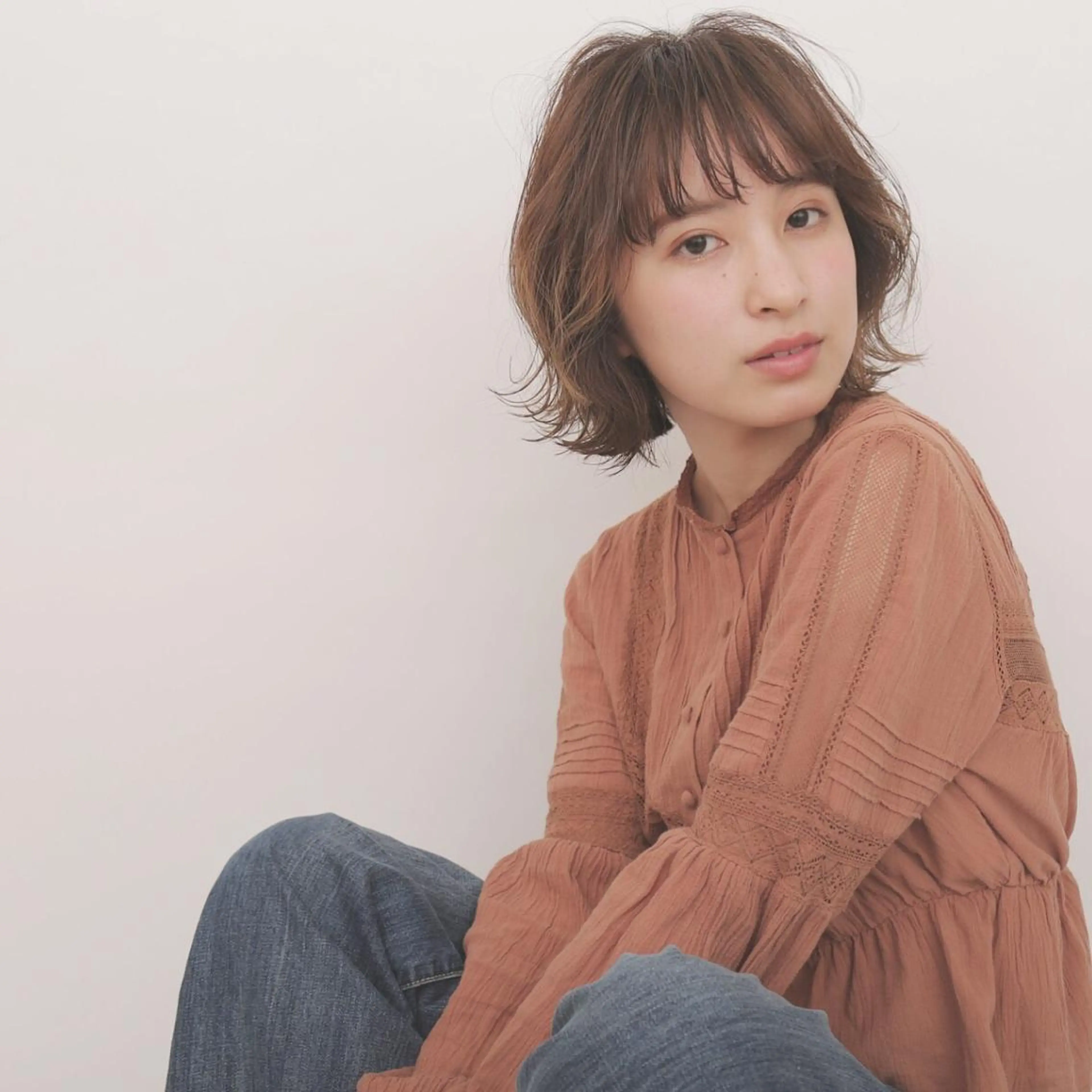 ショート カラー パーマ さかい なつみのヘアスタイル