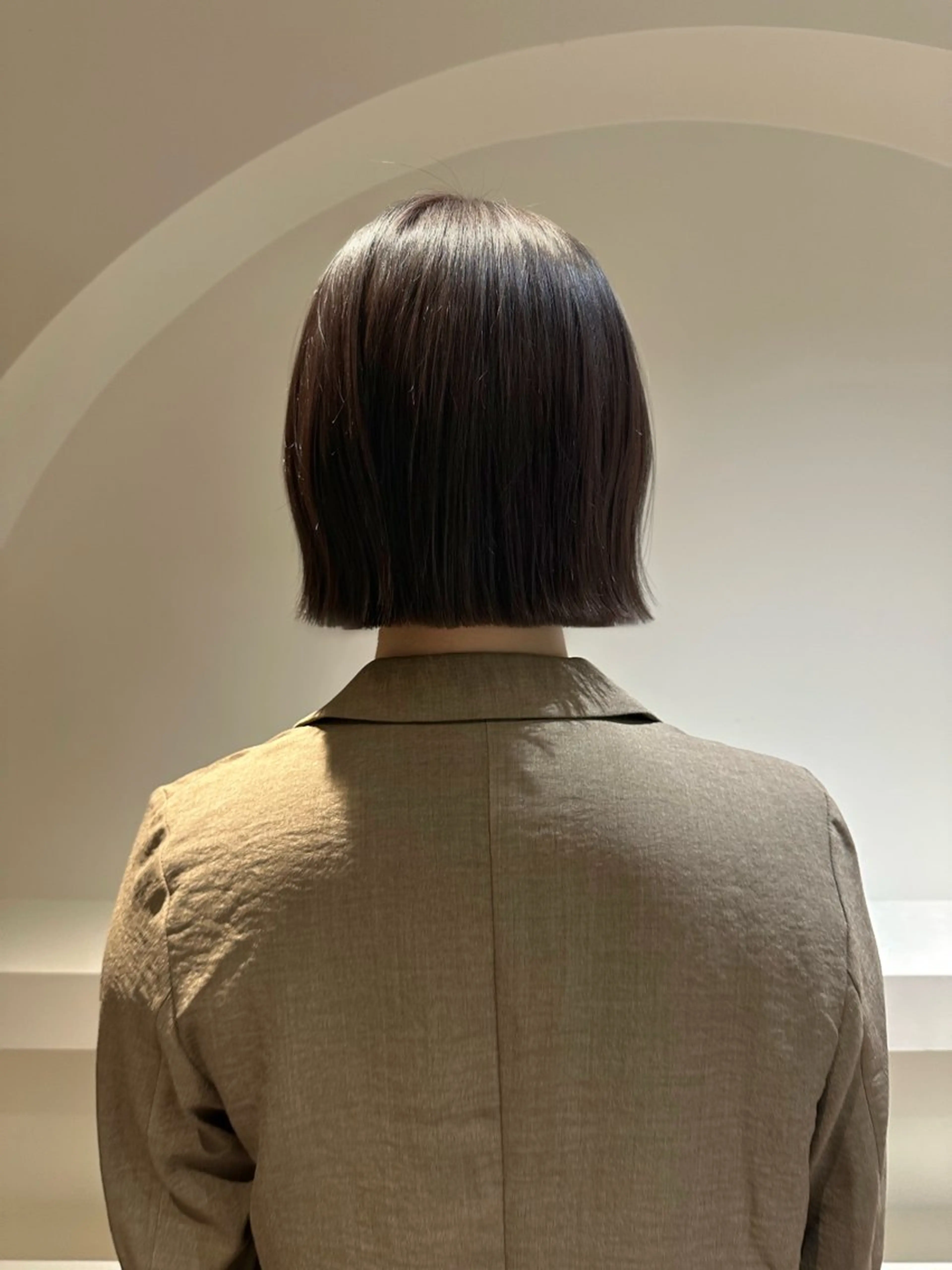 ショート カラー ブラウンカラー ダークブラウン ボブ カット ヘアカラー トリートメント REINA☁️透明感 カラー/ぷつっと♡のヘアスタイル