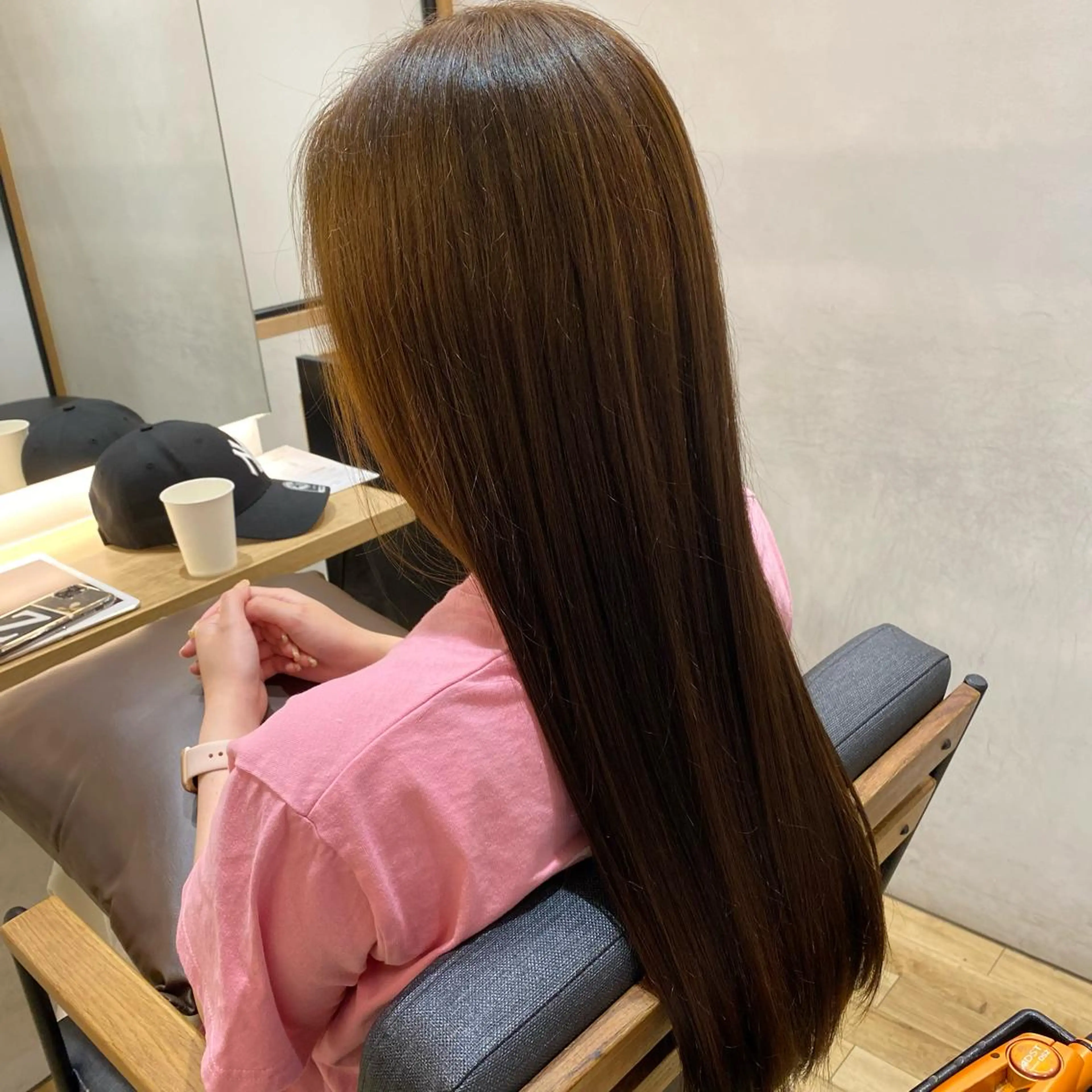 ロング ヘアカラー ついざき はるかのヘアスタイル