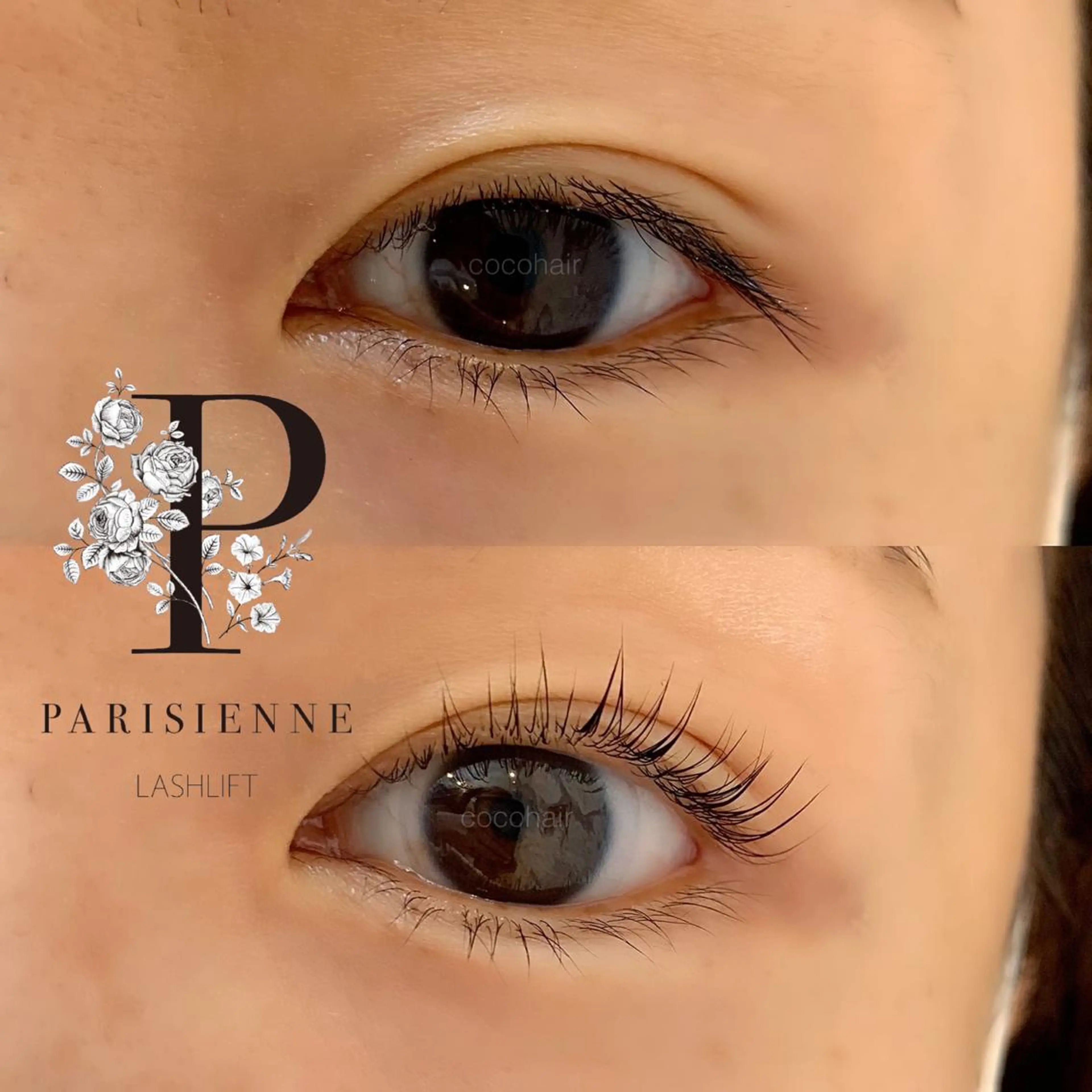 ▼ パリジェンヌラッシュリフト （高濃度TR＋コーティング付き）の写真