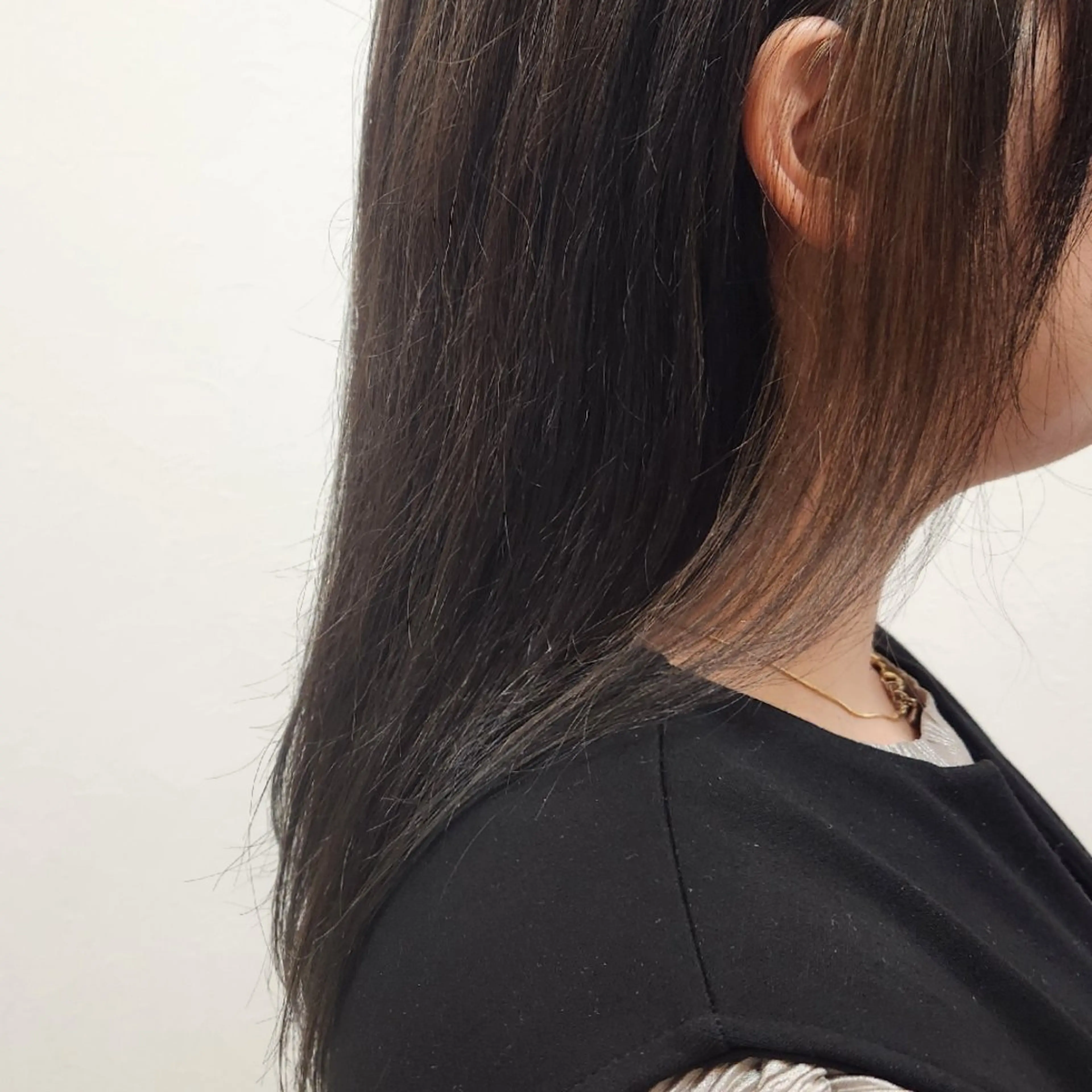 セミロング ユウナ/眉ワックス /メンズカットモデルのヘアスタイル