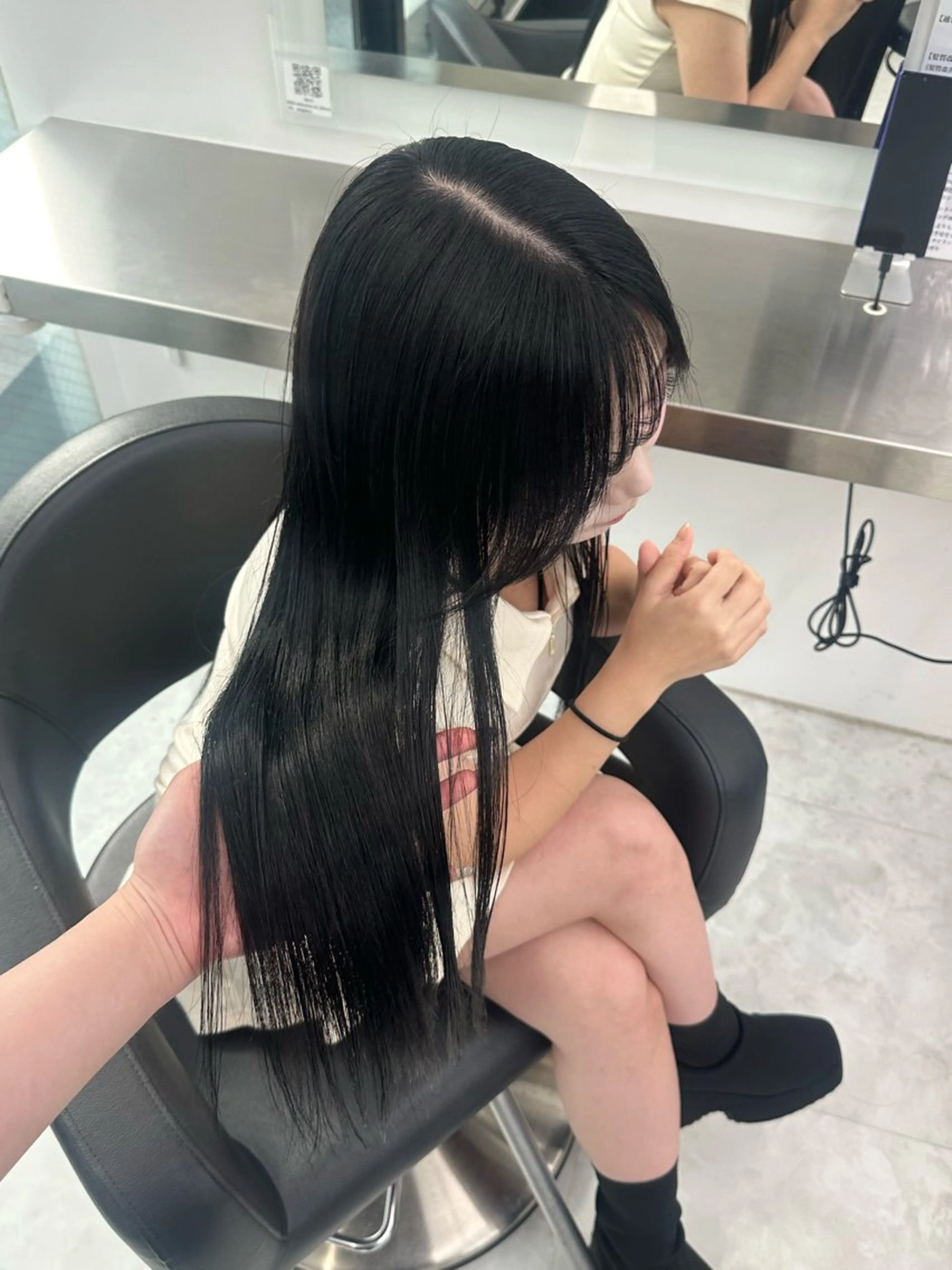 ロング カラー ヘアアレンジ カット ヘアカラー トリートメント 大人っぽ中韓レディ ヘア🤍MAOのヘアスタイル