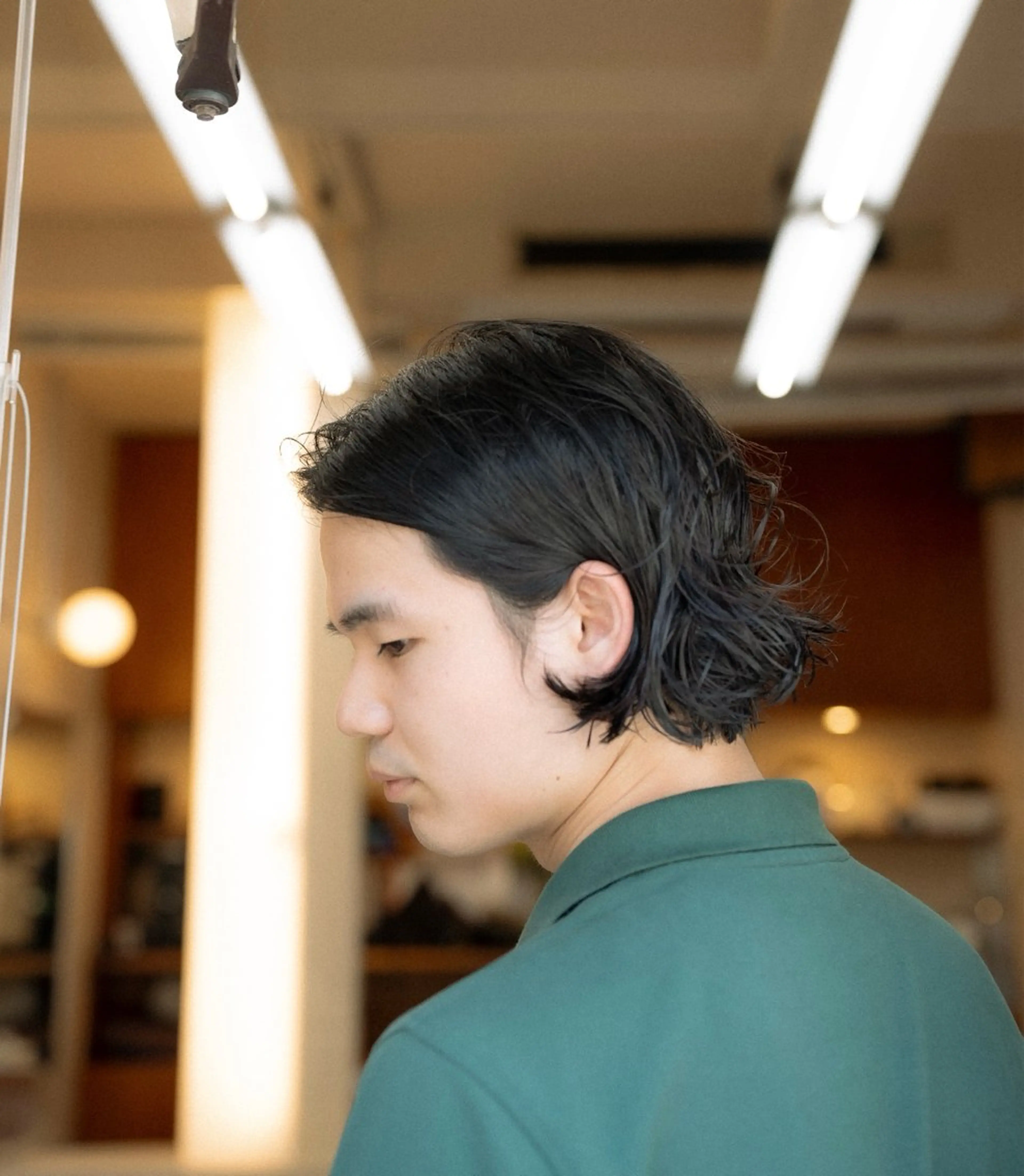 ミディアム カラー パーマ メンズ カット パーマ 🔗メンズサロン🔗 Kieのヘアスタイル