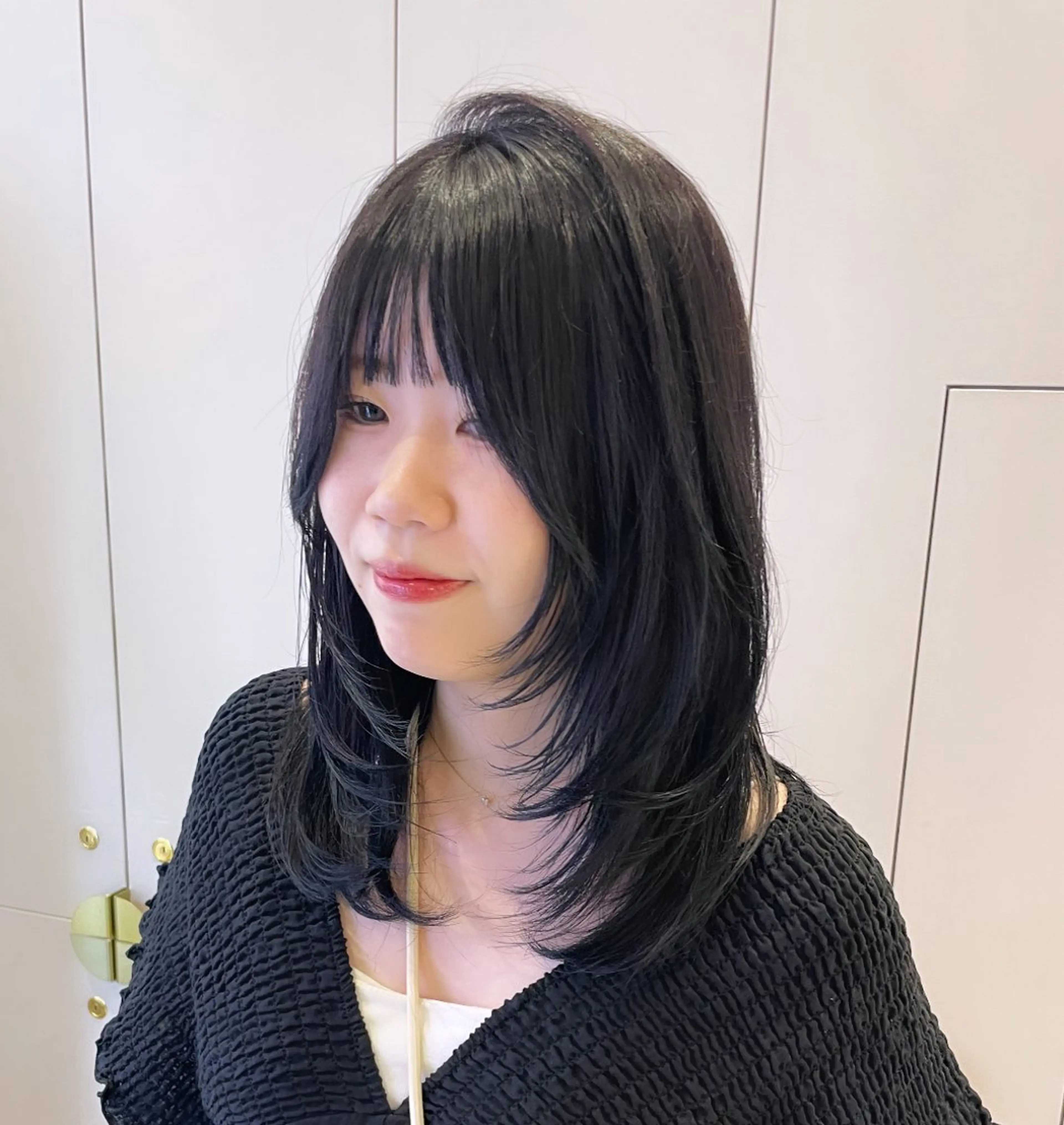 セミロング カラー ヘアカラー トリートメント 暖色/オリーブカラー /中村未来🍒🫒のヘアスタイル