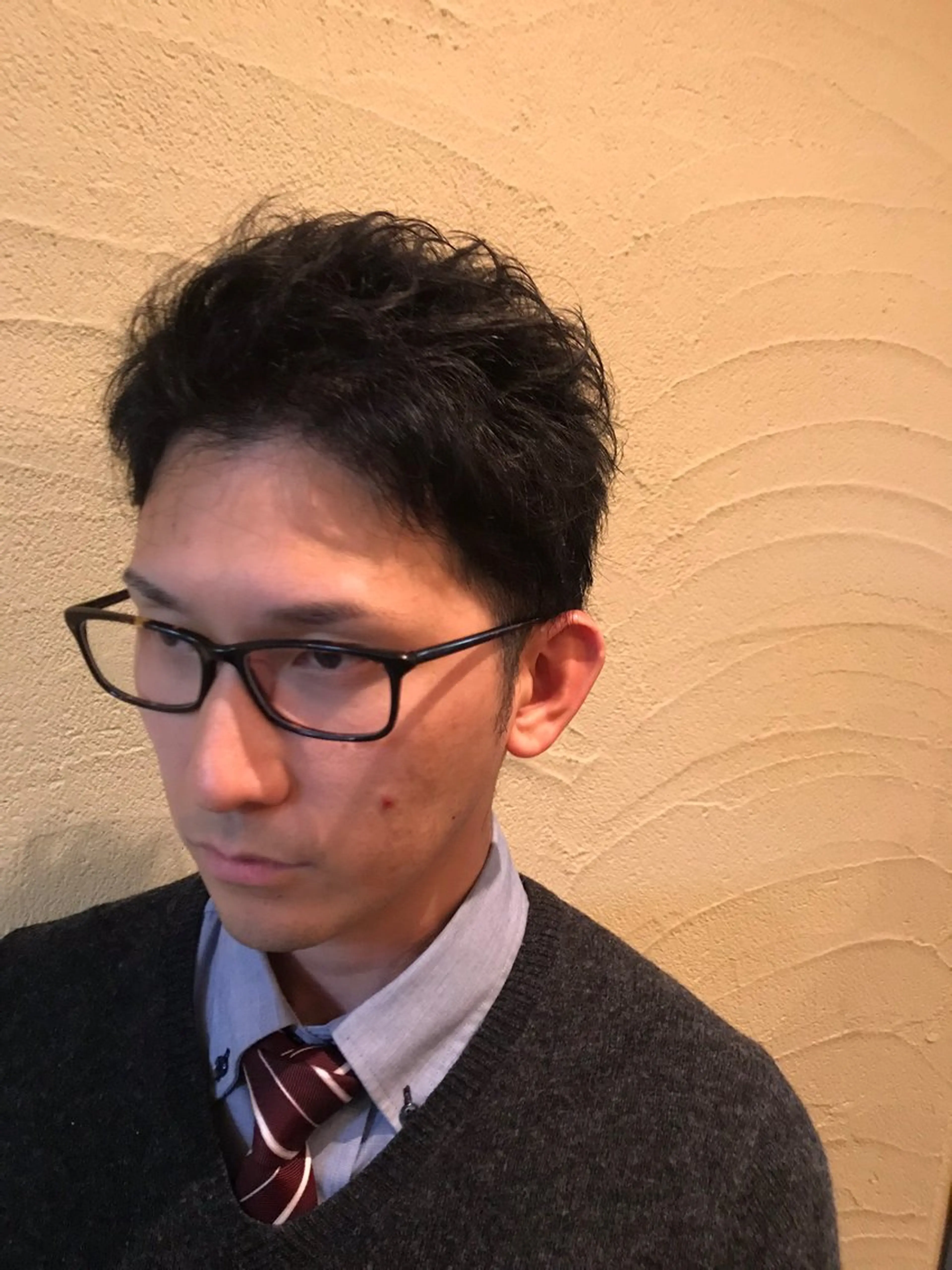 ショート パーマ men's barber B.ond所属・井上 雅丈のヘアスタイル