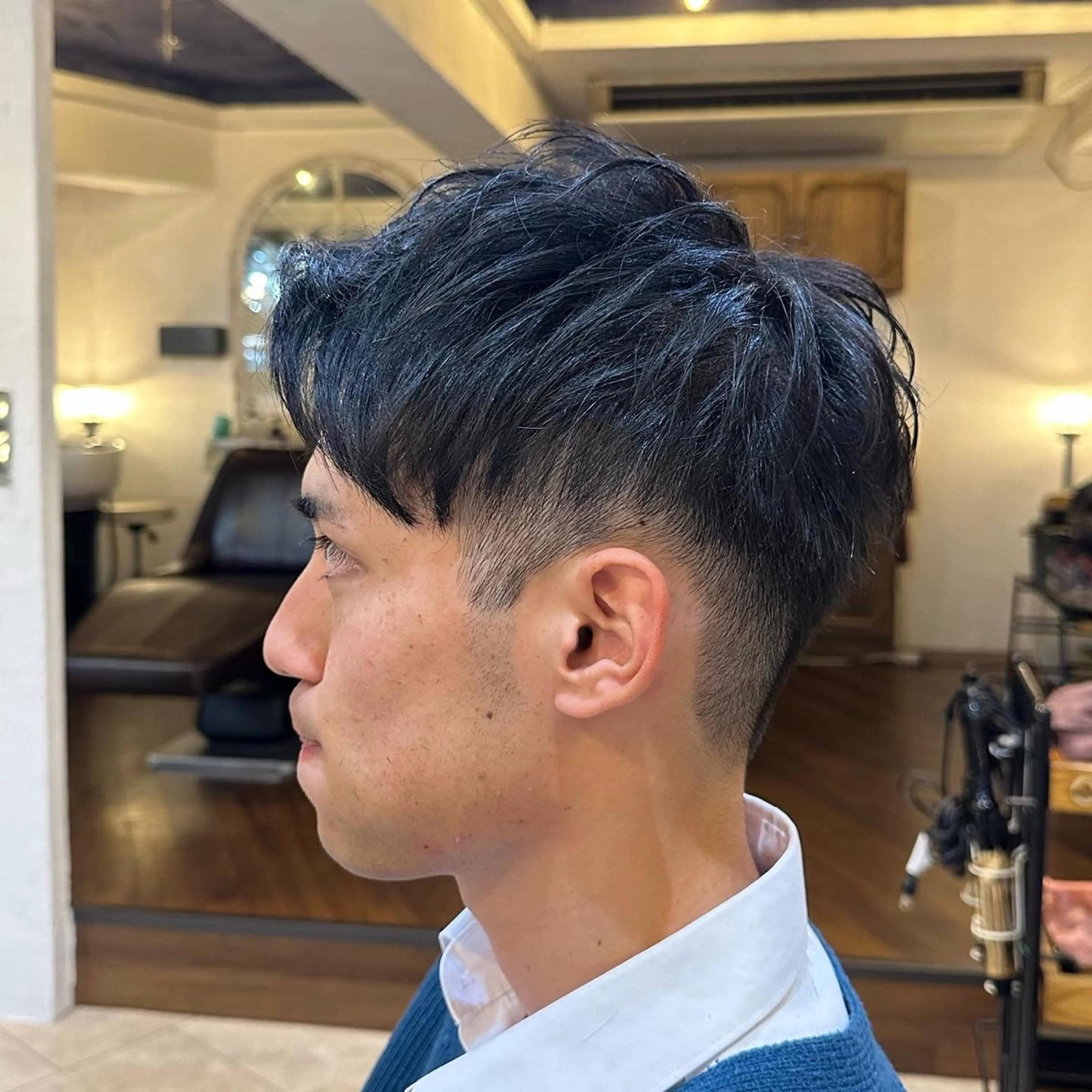 メンズ カット スパイキー/ ピンパーマ/緑川雄也のヘアスタイル