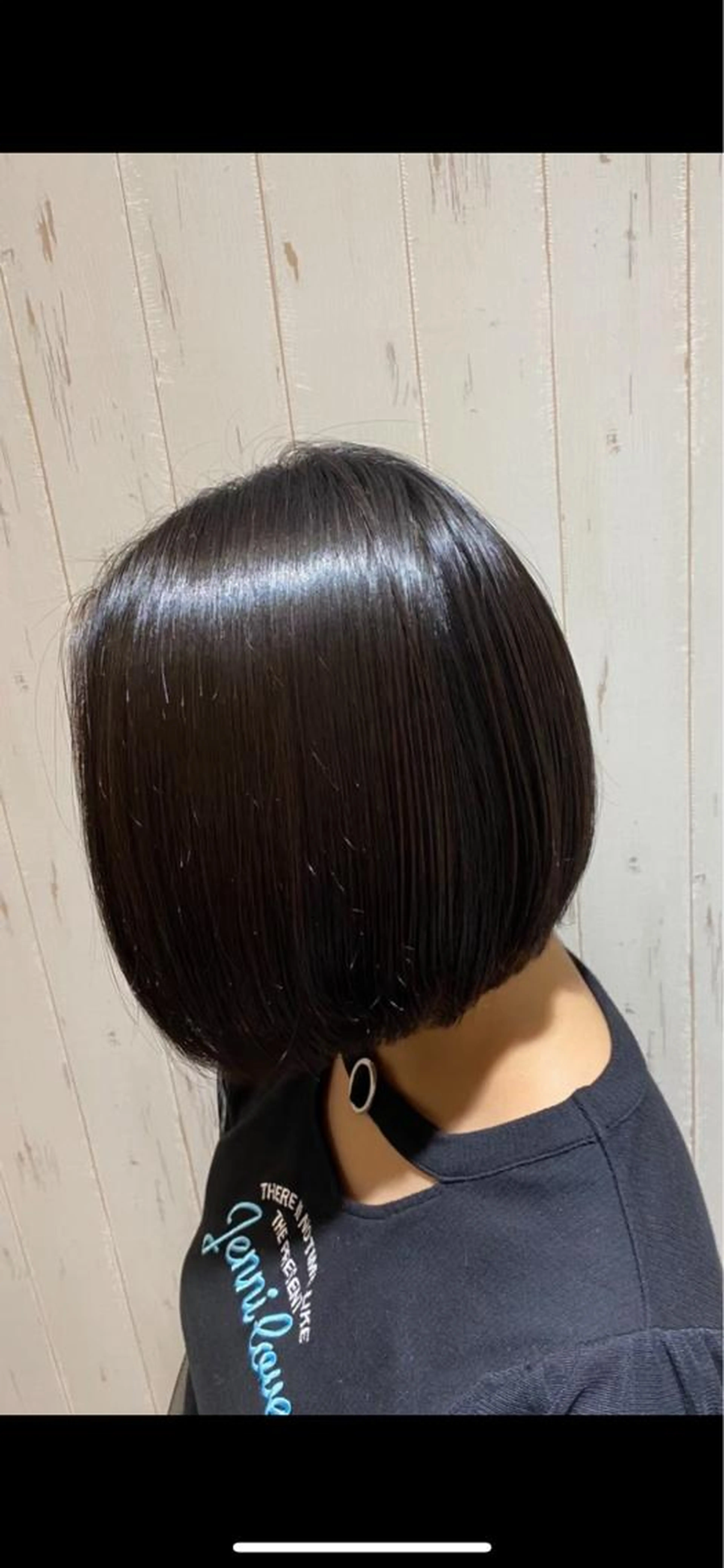 カット＋前髪縮毛矯正＋トリートメントの写真