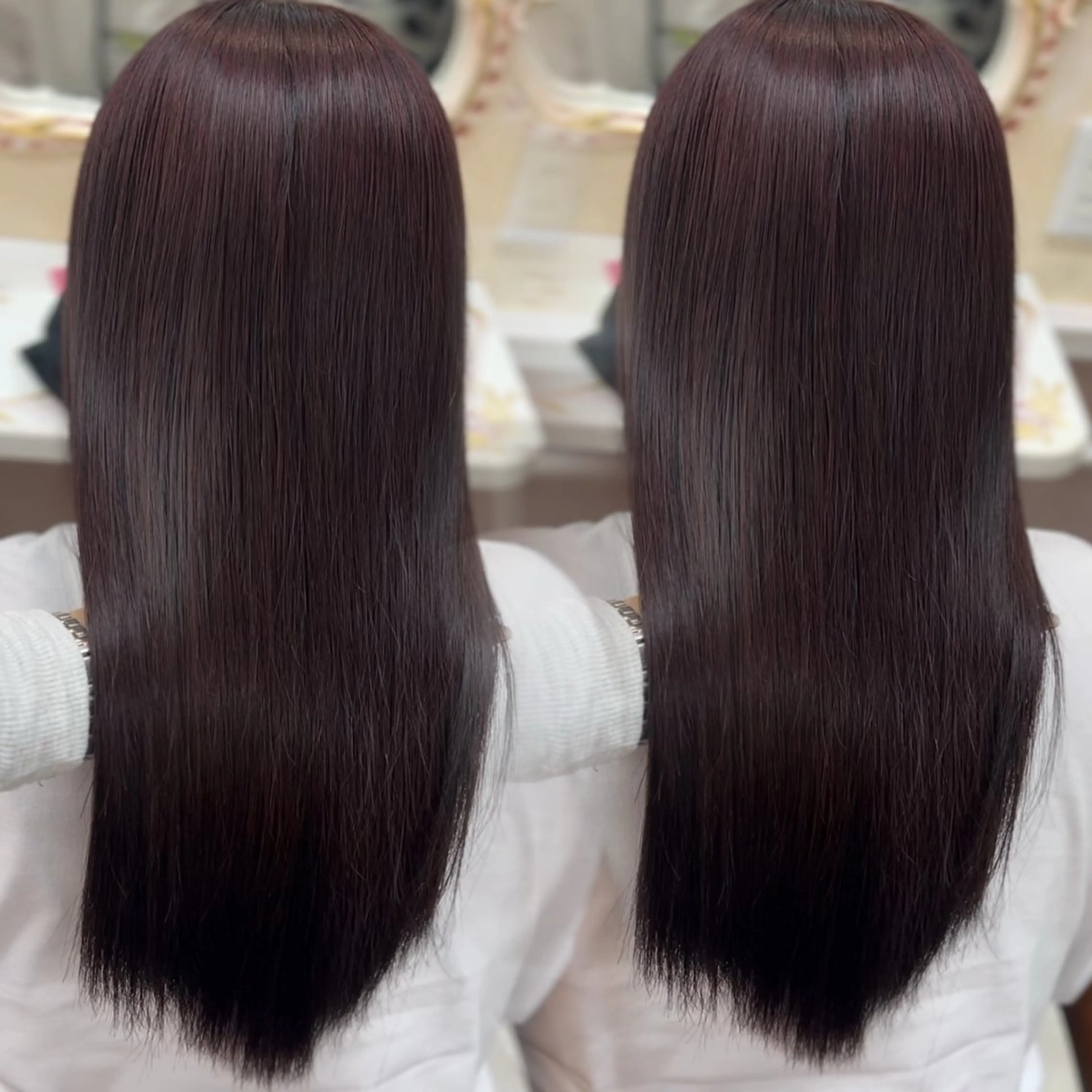 ミディアム カラー ヘアカラー PELE manaのヘアスタイル