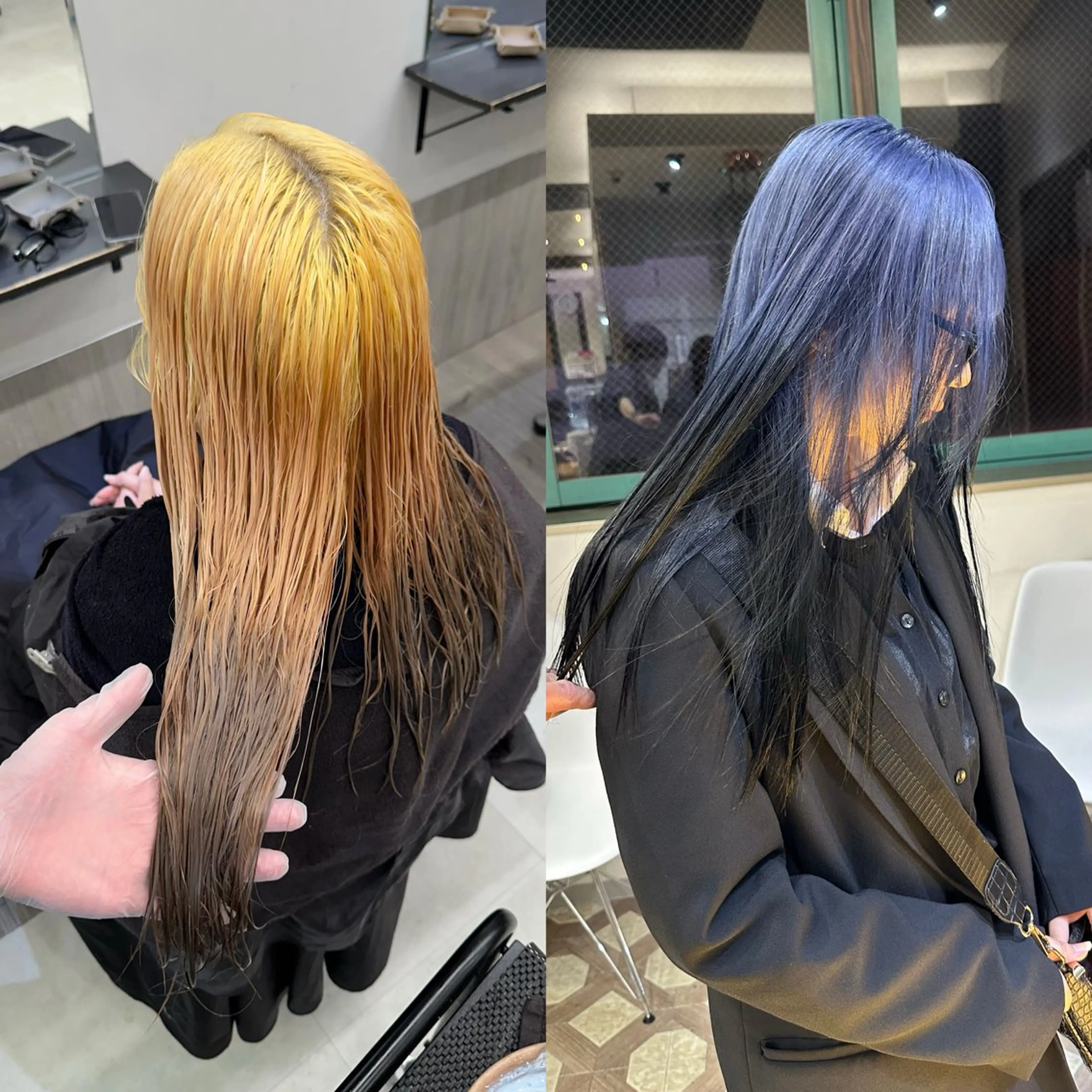 セミロング カラー ヘアカラー トリートメント JILL/鶴岡 和幸/天神のヘアスタイル