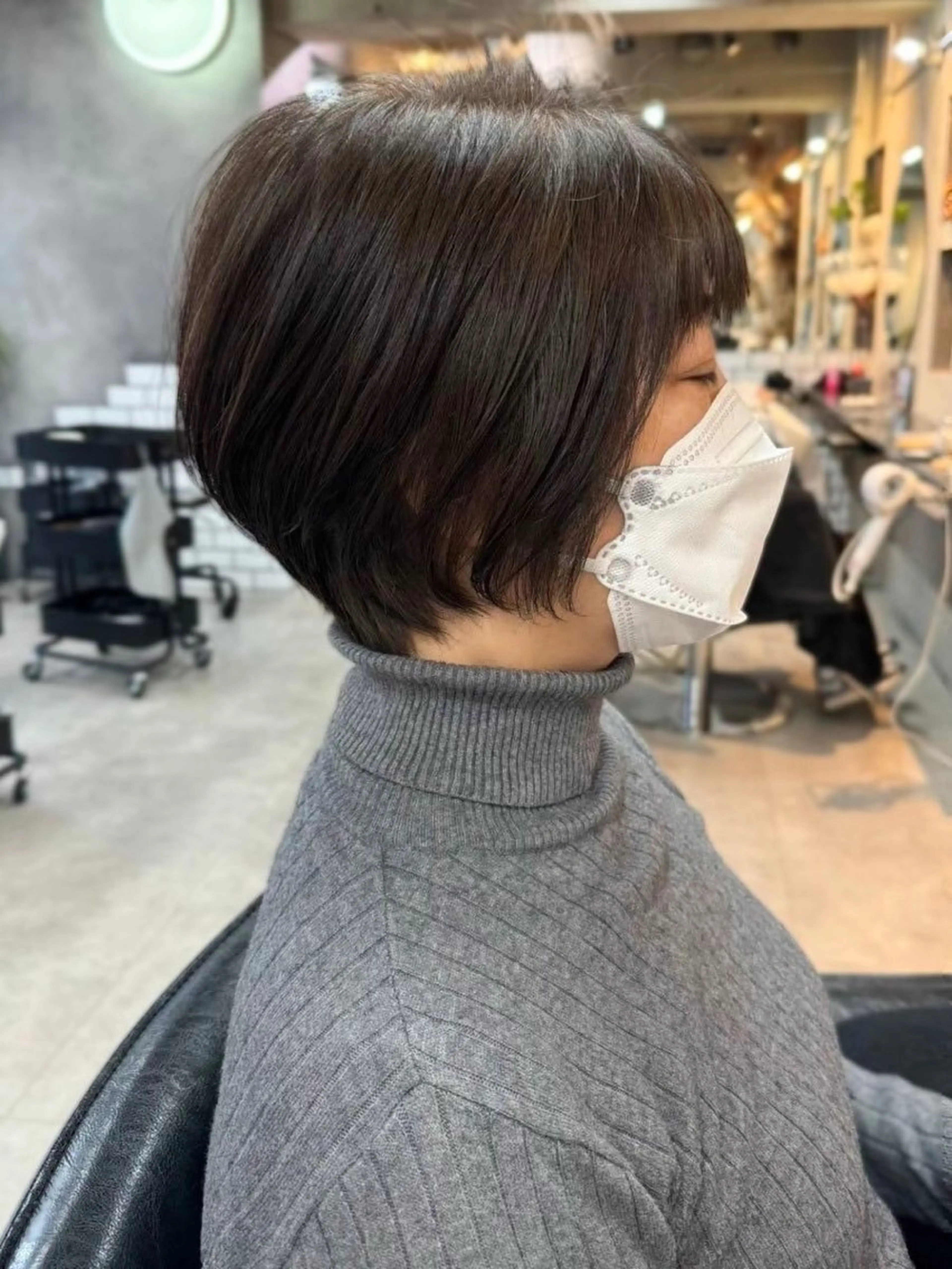 ショート カラー ハイライトカラー ハイライト 髪質改善 ショートヘア カット ヘアカラー トリートメント 内藤　宏紀 tidasmileのヘアスタイル