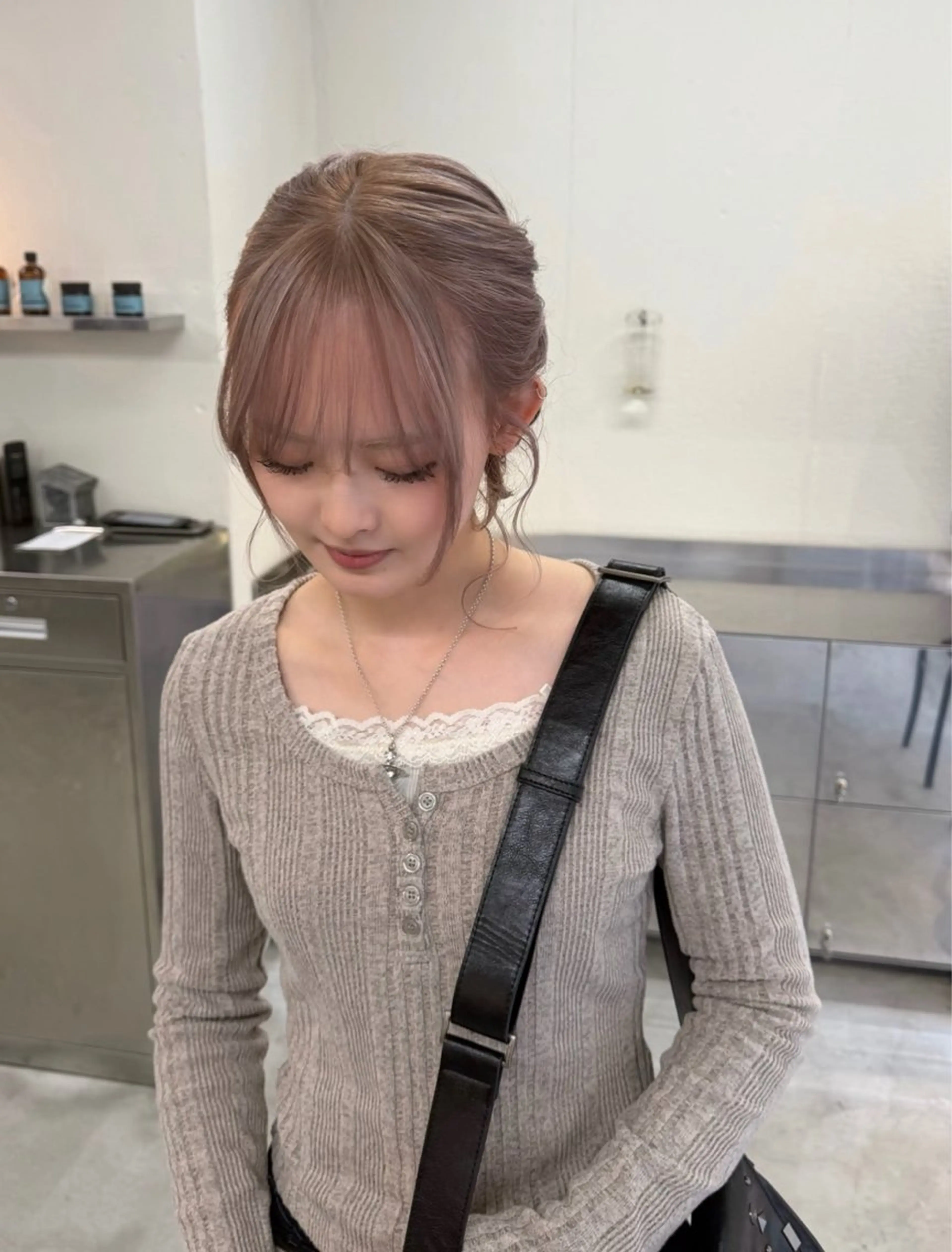 セミロング カラー ベージュカラー ヘアカラー トリートメント Junmi/ﾁｶｼﾂ /堀江のヘアスタイル