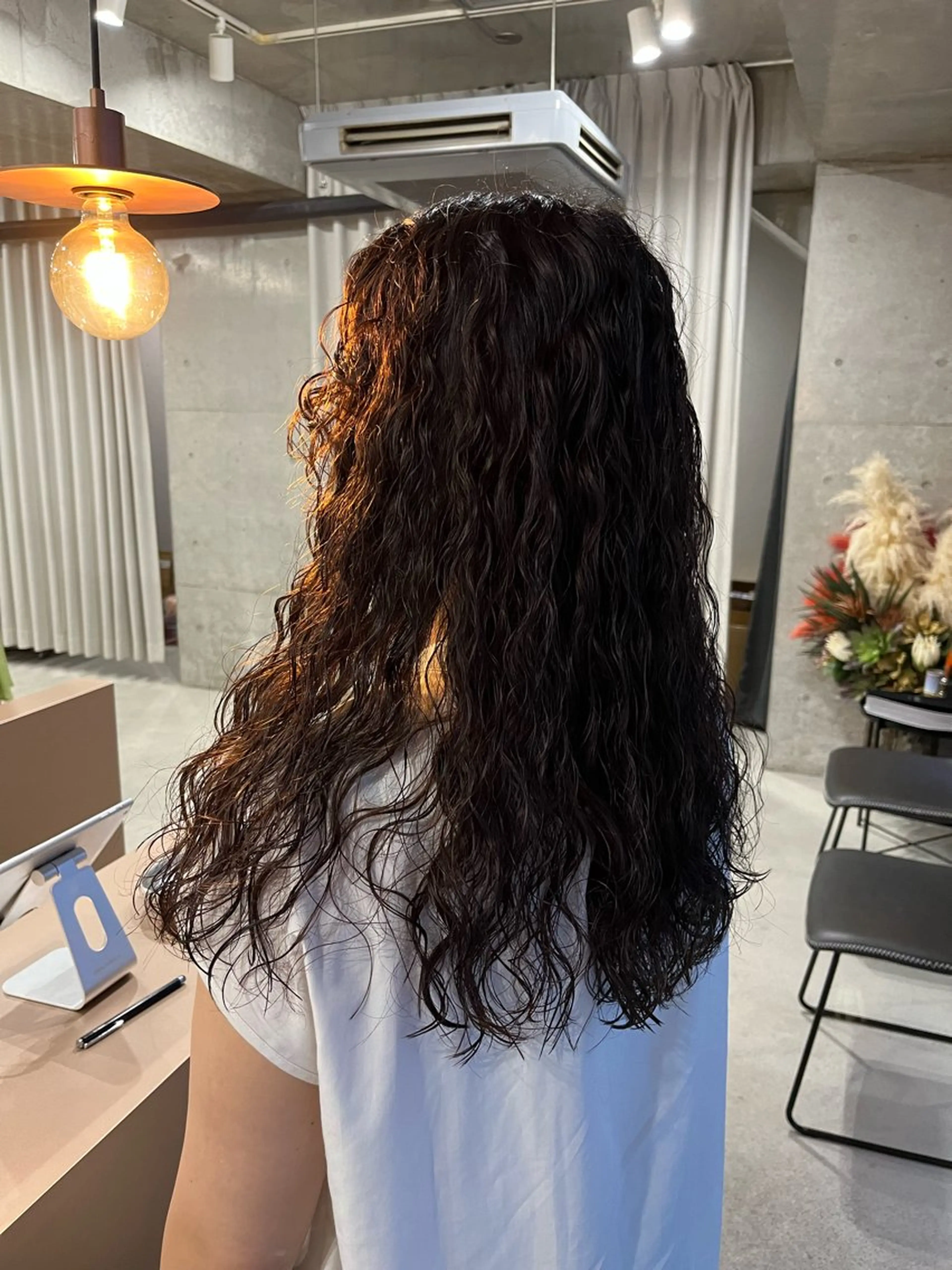 ロング パーマ パーマ ロングパーマ木村 ボブパーマのヘアスタイル