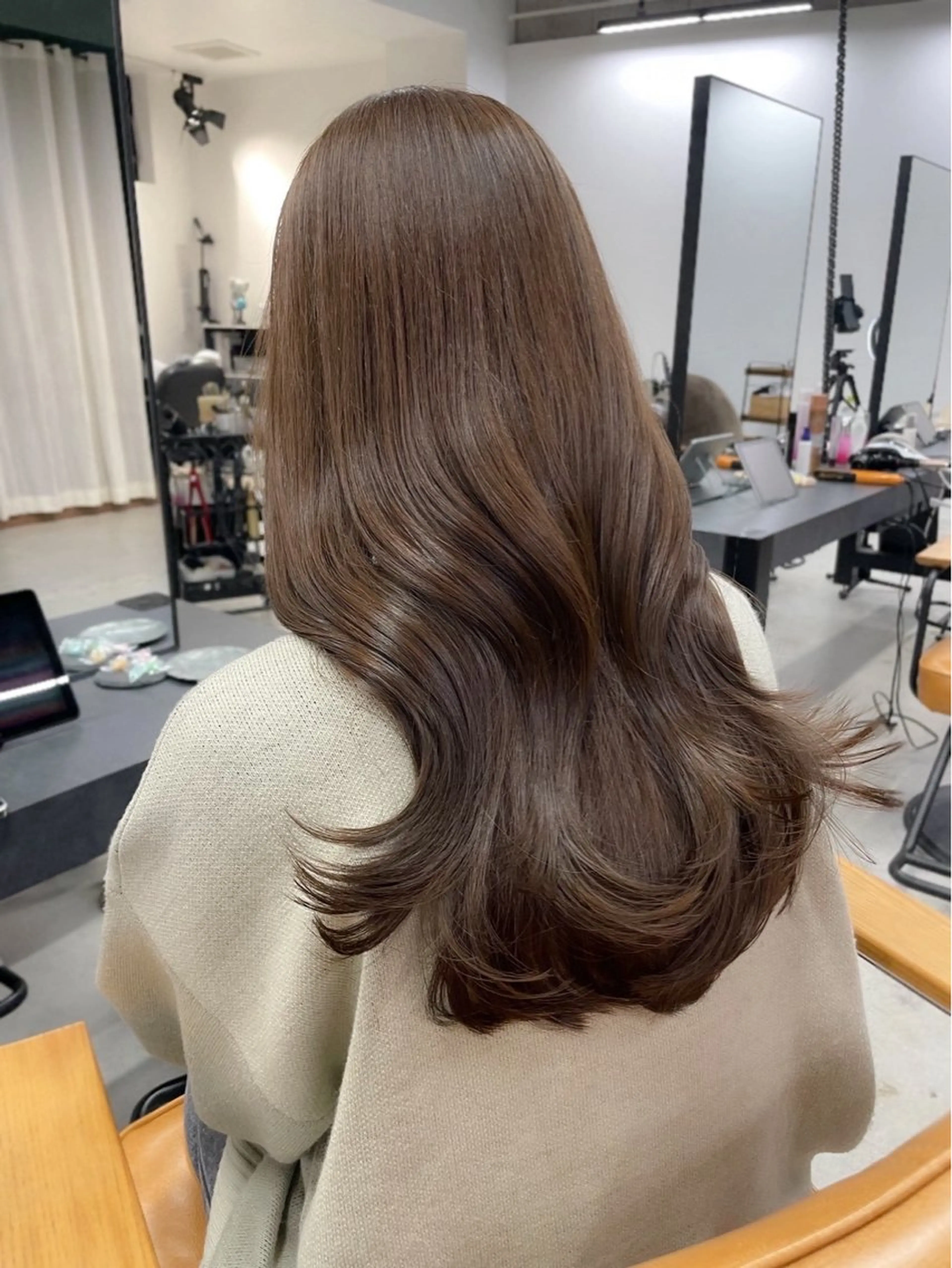 ロング カラー ブラウンカラー モカブラウン ヘアカラー sopi  by invitation所属・ ここね︎︎/透明 感カラー/ナチュラルのヘアスタイル
