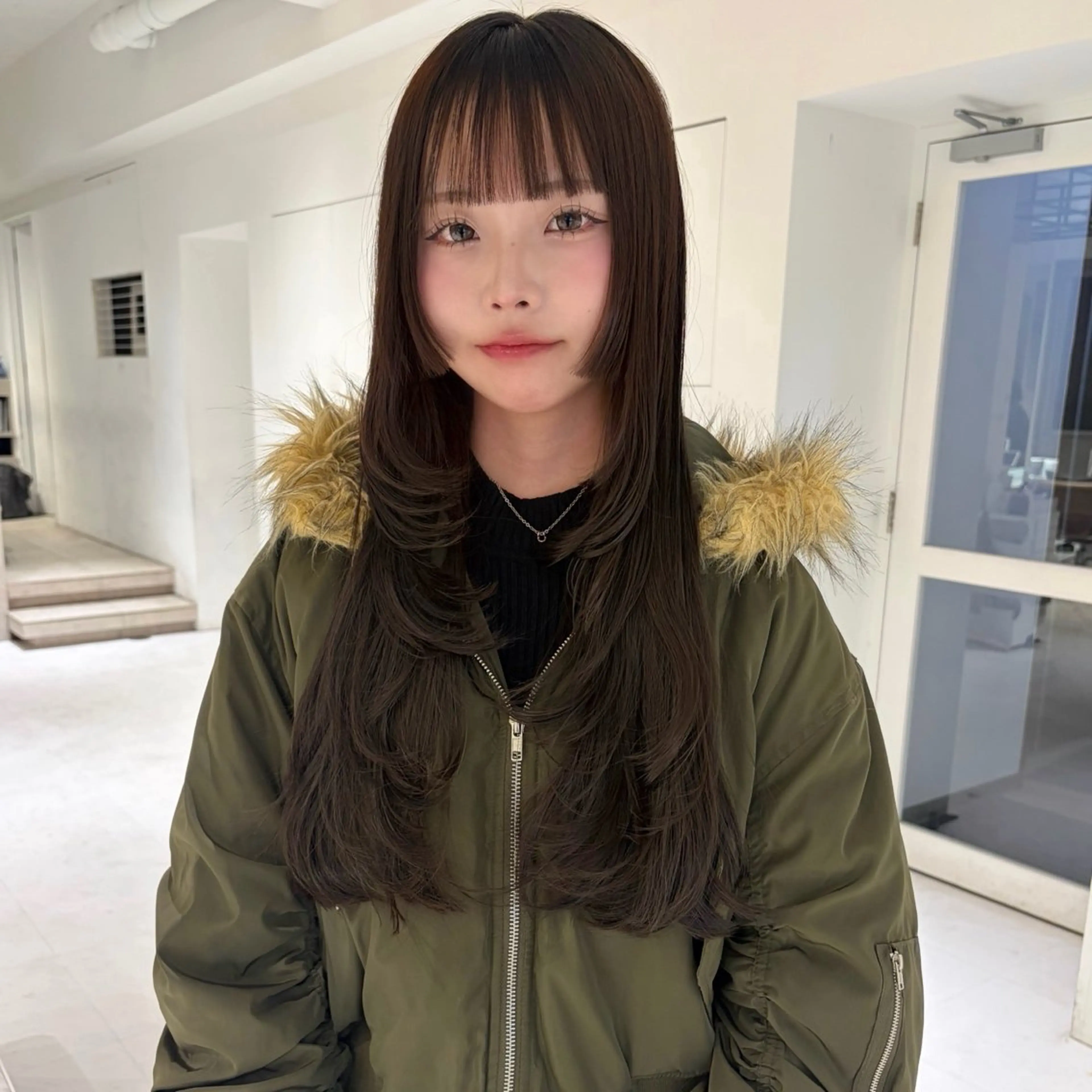 ロング カット ヘアカラー トリートメント haruko🎀 レイヤーカットのヘアスタイル