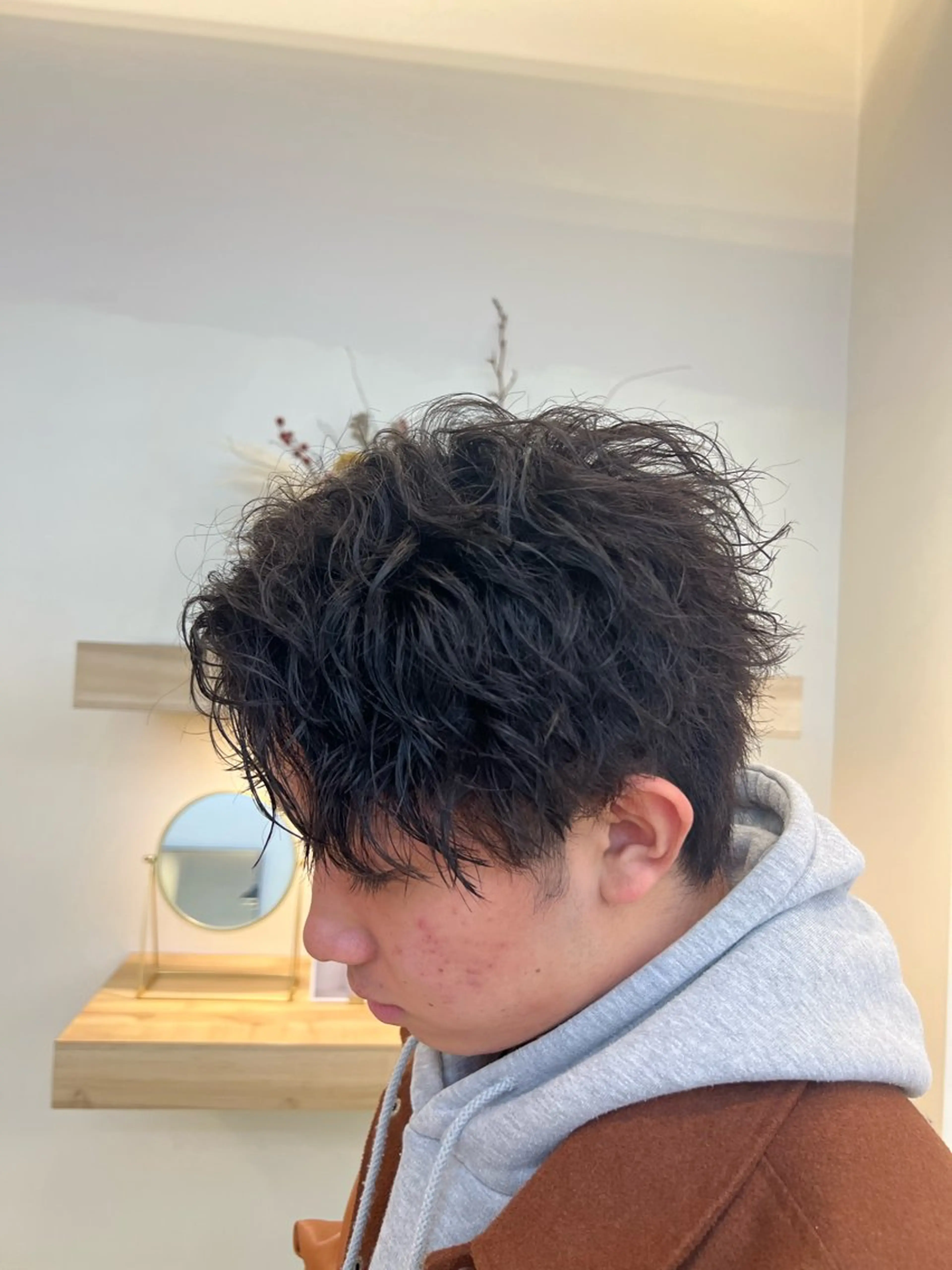 ショート パーマ メンズ メンズパーマ 岩成健志郎のヘアスタイル