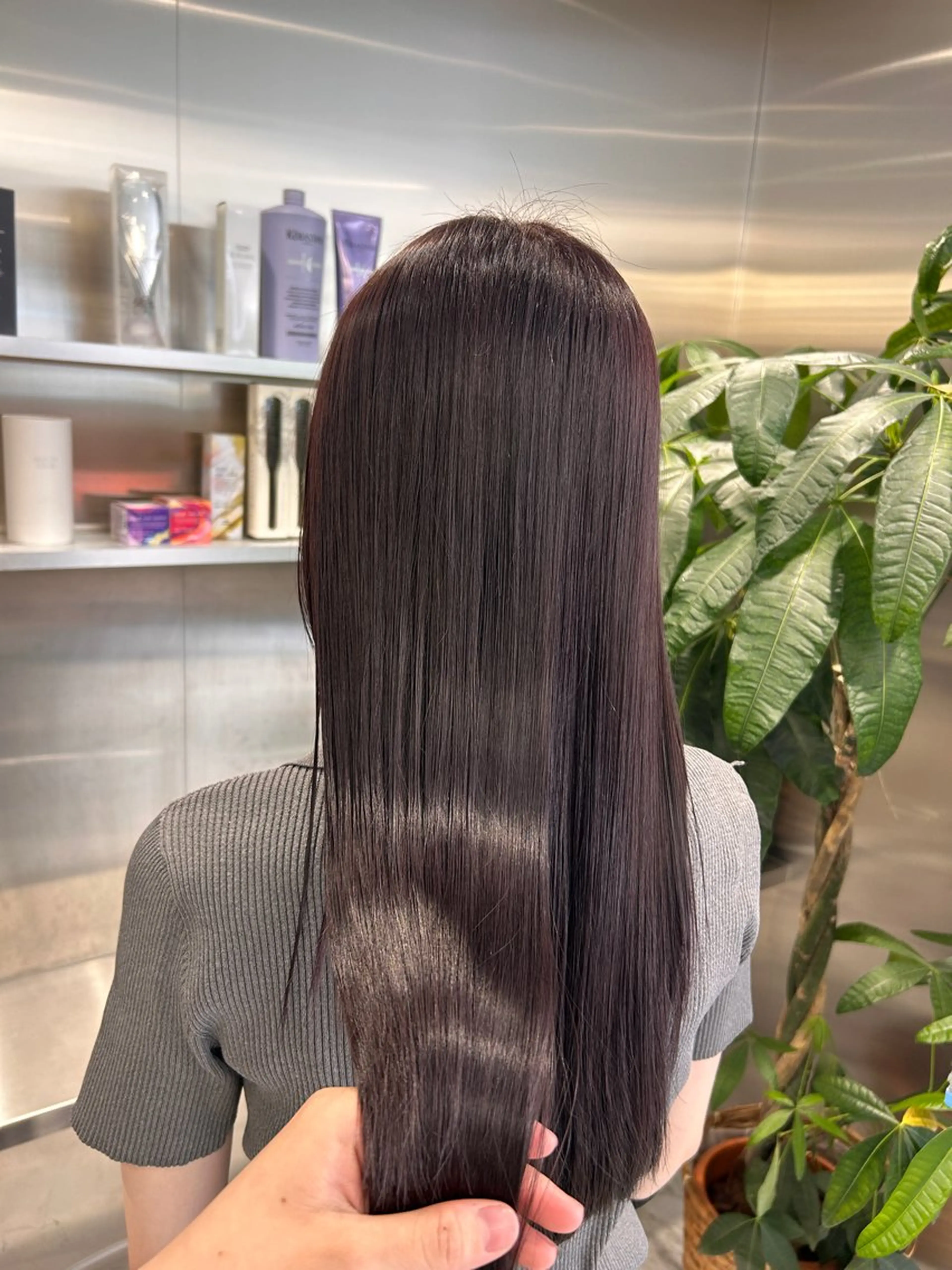 ロング カラー ヘアカラー 冬っぽカラー/ マツエク/ゆきなのマツエク・マツパデザイン