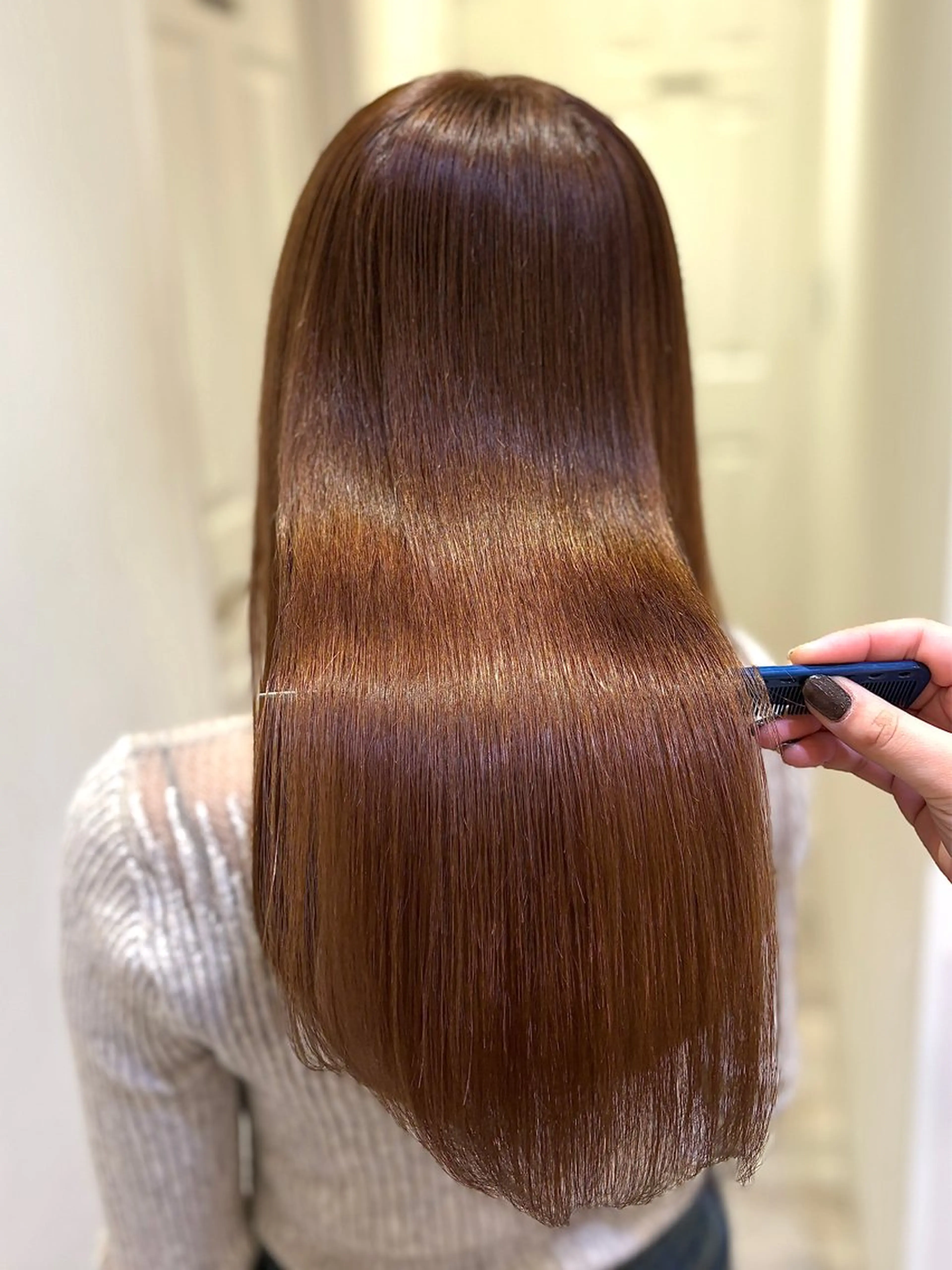 ロング ヘアカラー 💙mai🫧 縮毛矯正・ハイライトのヘアスタイル