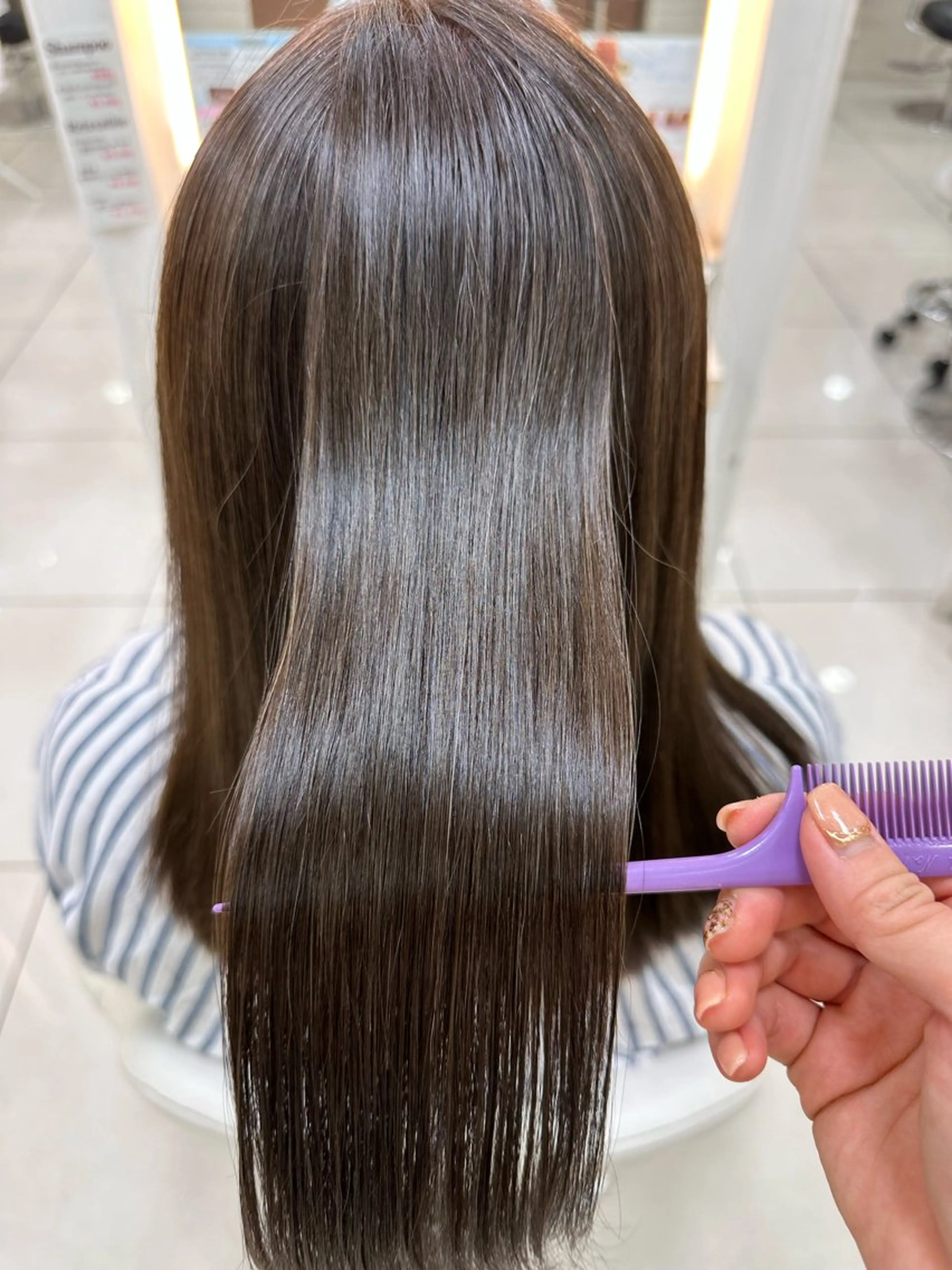 ✂️カット＋縮毛矯正（リタッチ3~4cm）🌸※耳が隠れる方は＋3000円（メンテナンストリートメント付き）の写真