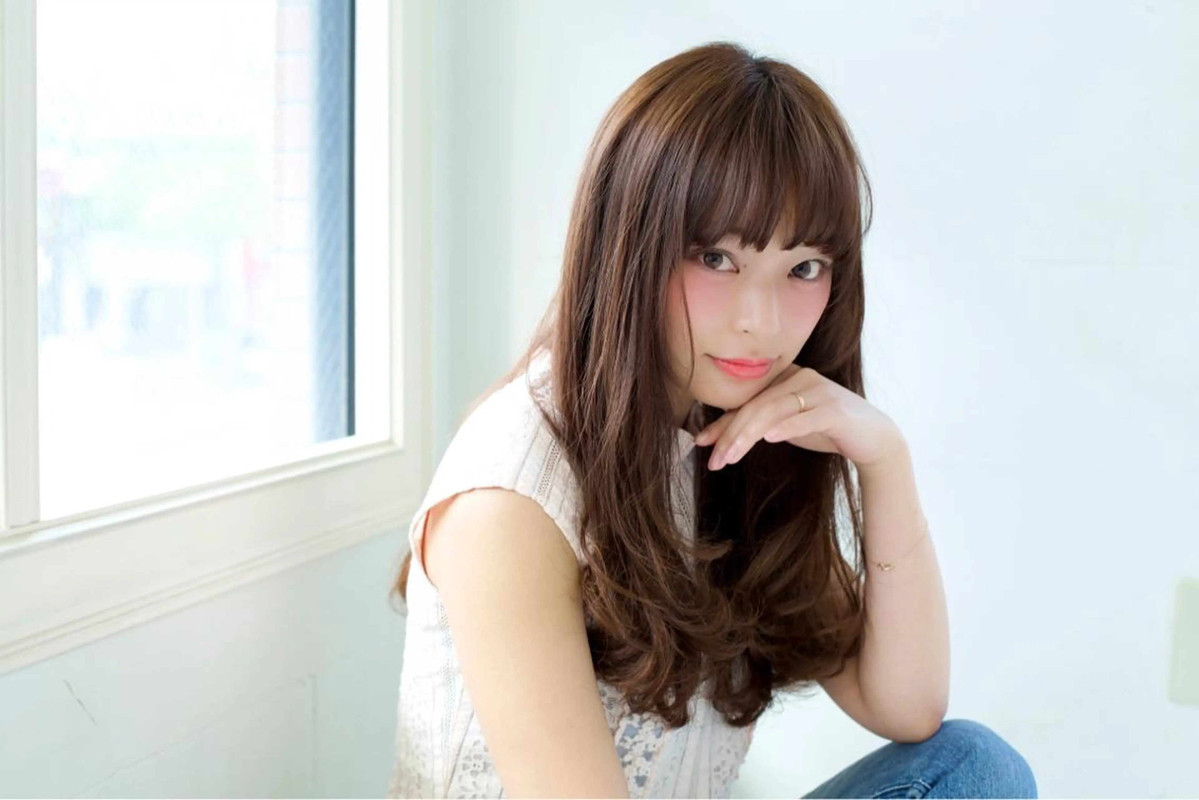 セミロング ロング カラー パーマ 【期間限定公開中】 新百合ヶ丘/髪質改善のヘアスタイル