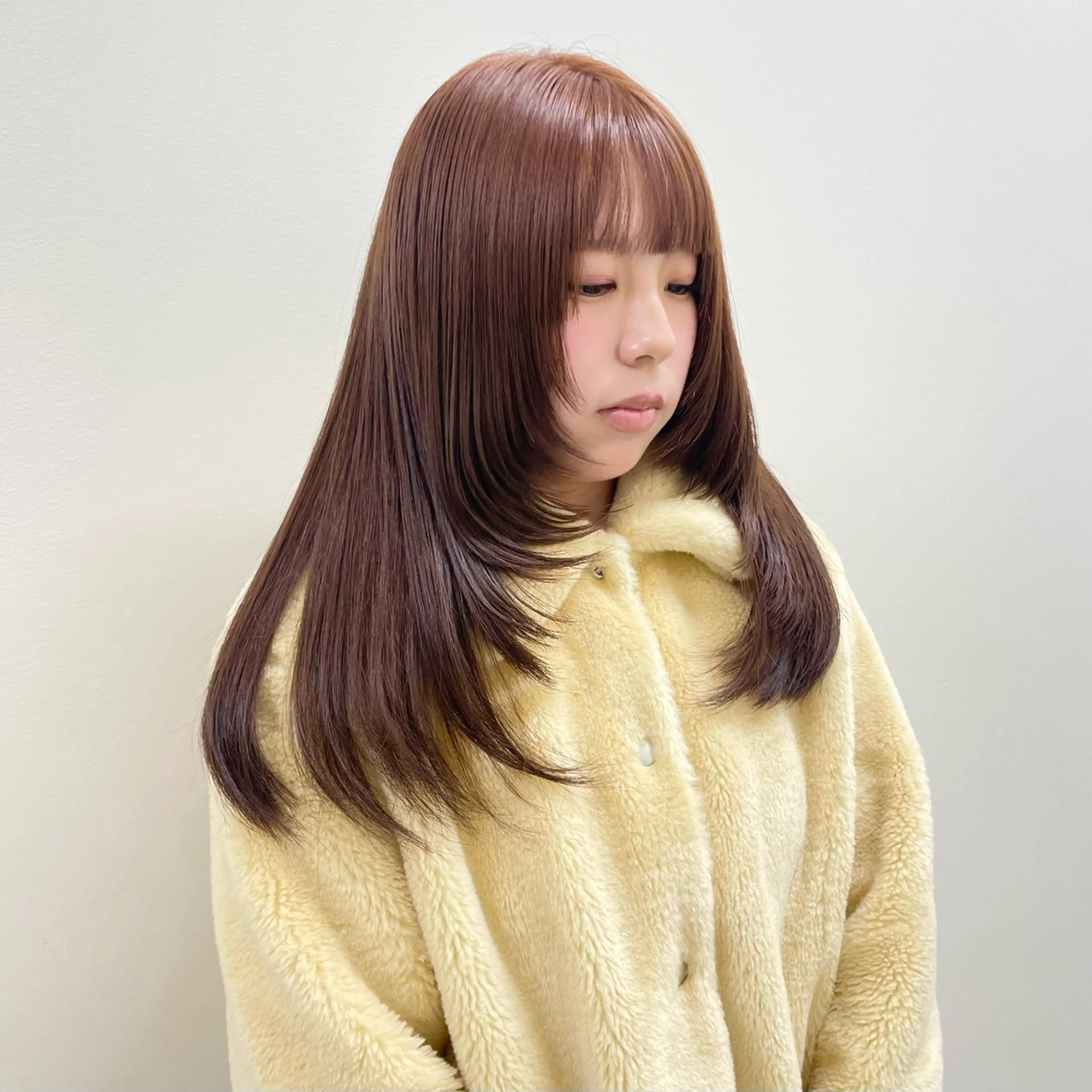 ロング カラー ブリーチ ブラウンカラー 透明感カラー ブリーチなしカラー オレンジ ヘアカラー ❄️透明感カラー / ハイトーン❄️WAOのヘアスタイル