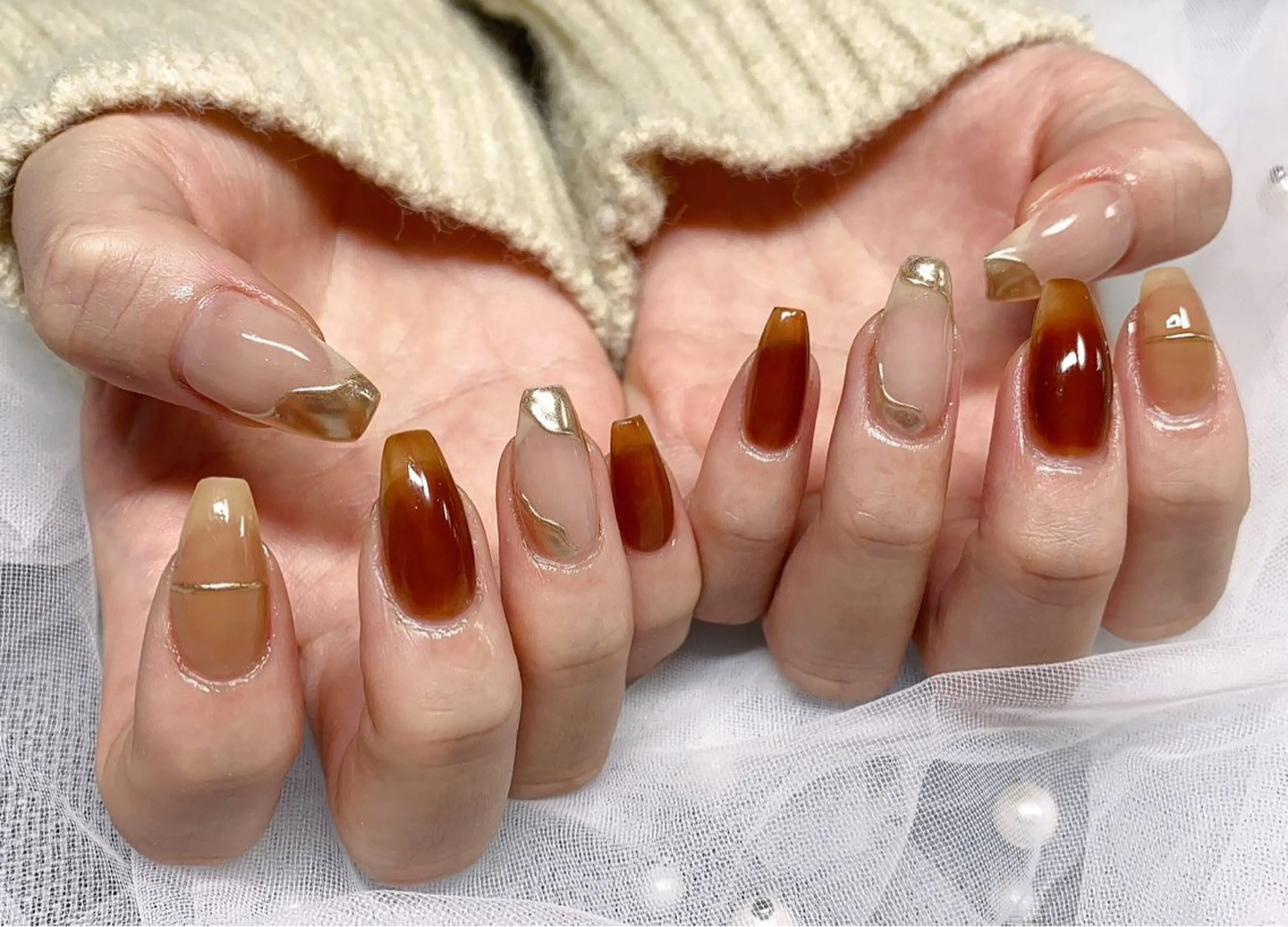 ネイル ラベンダーネイルサロン所属・日暮里♡研修生 チクさん（一同）のネイルデザイン