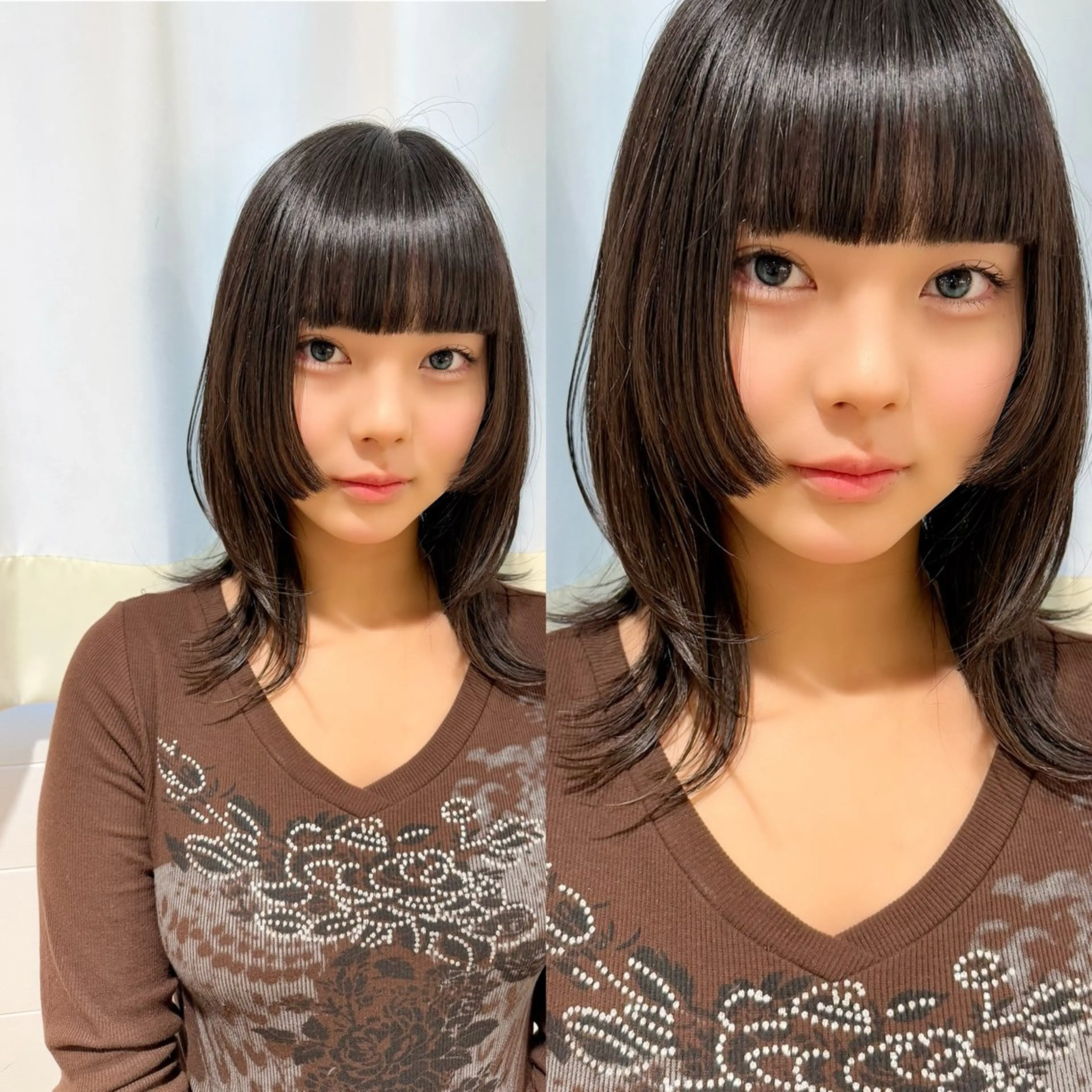 セミロング カラー SEIRA♡レイヤー /ショート得意のヘアスタイル