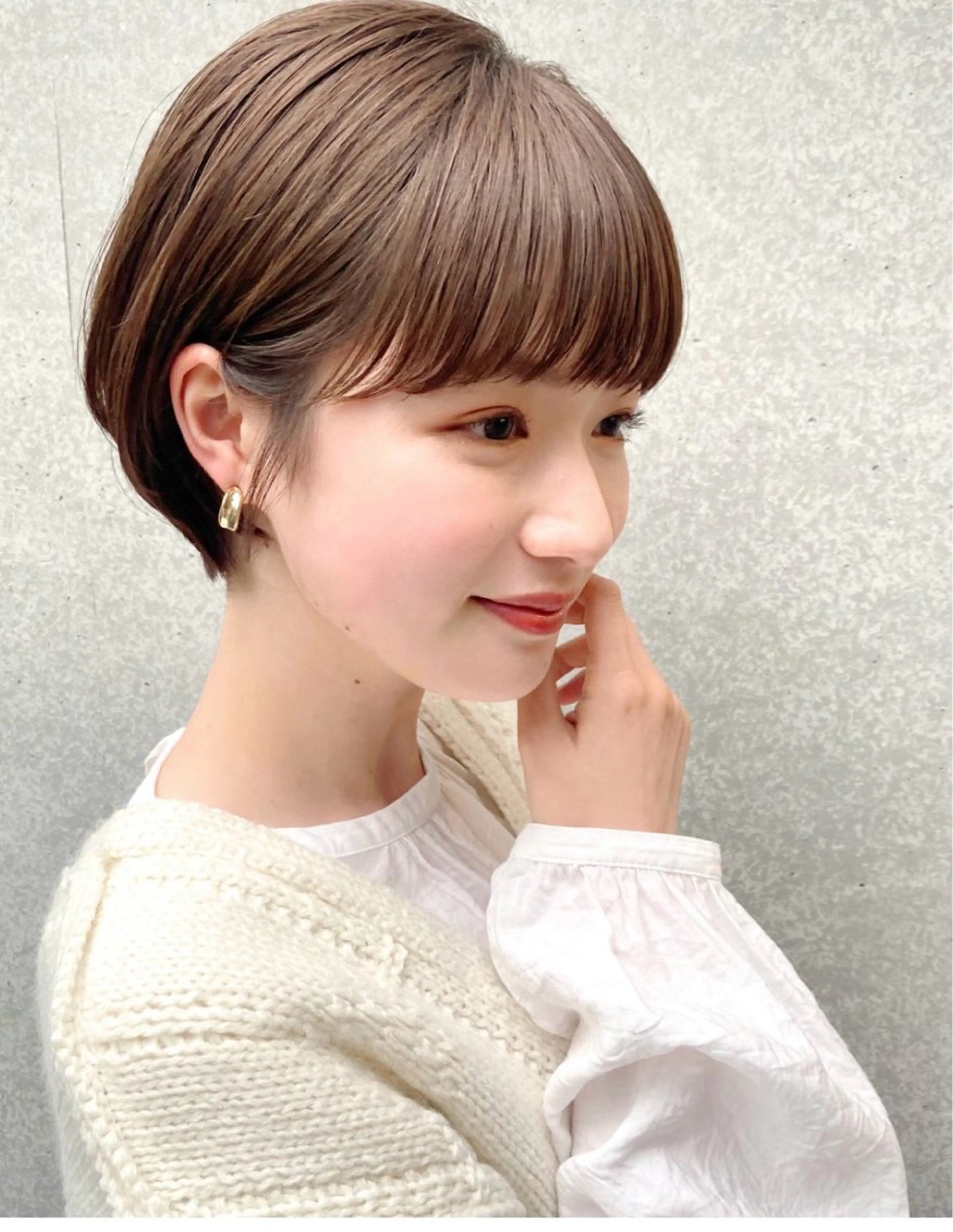 ショート CLOVER学園前所属・鶴井 地のヘアスタイル