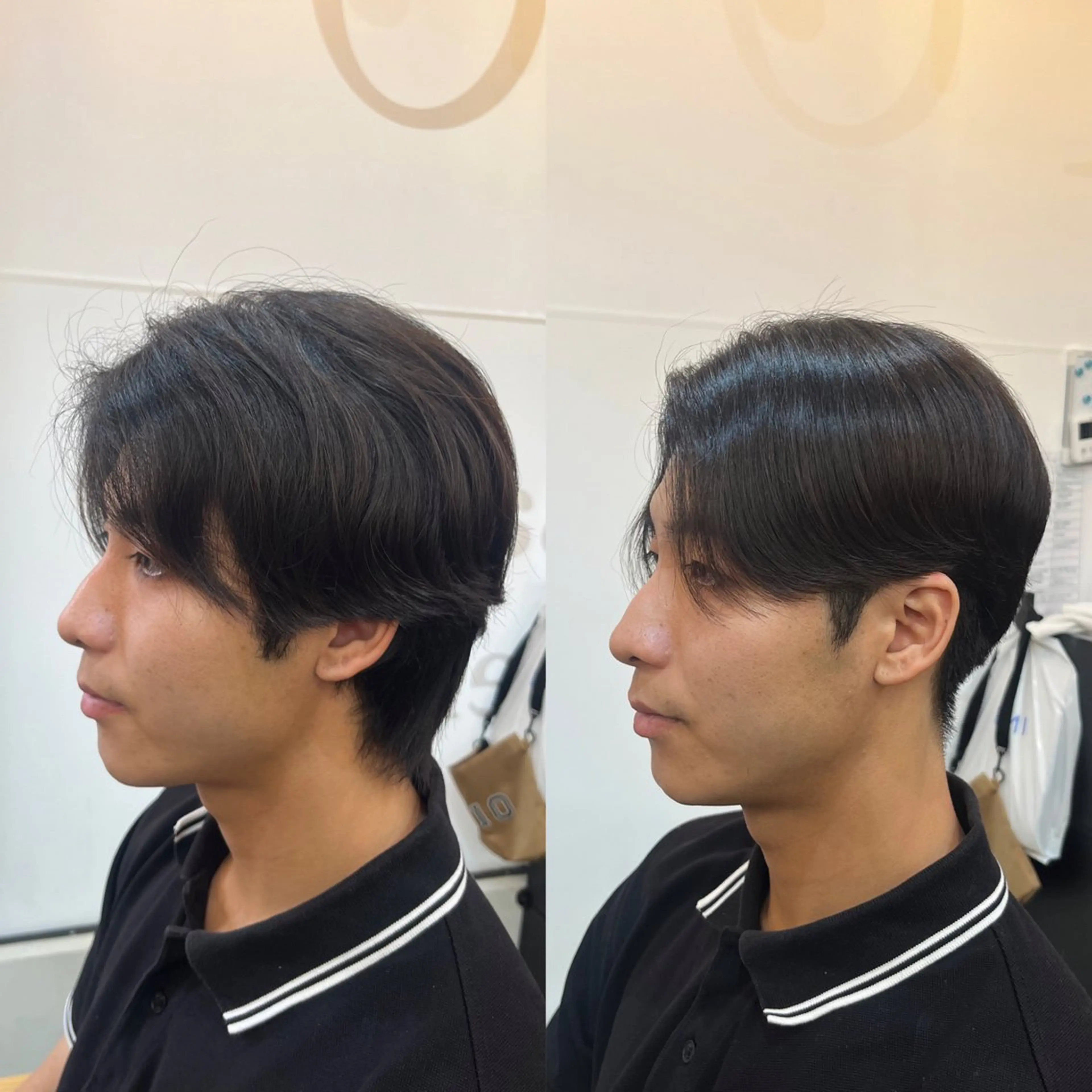 ショート パーマ メンズ 縮毛矯正 カット 縮毛矯正 韓国風メンズ/毛流れ ヘアなら須田龍世のヘアスタイル