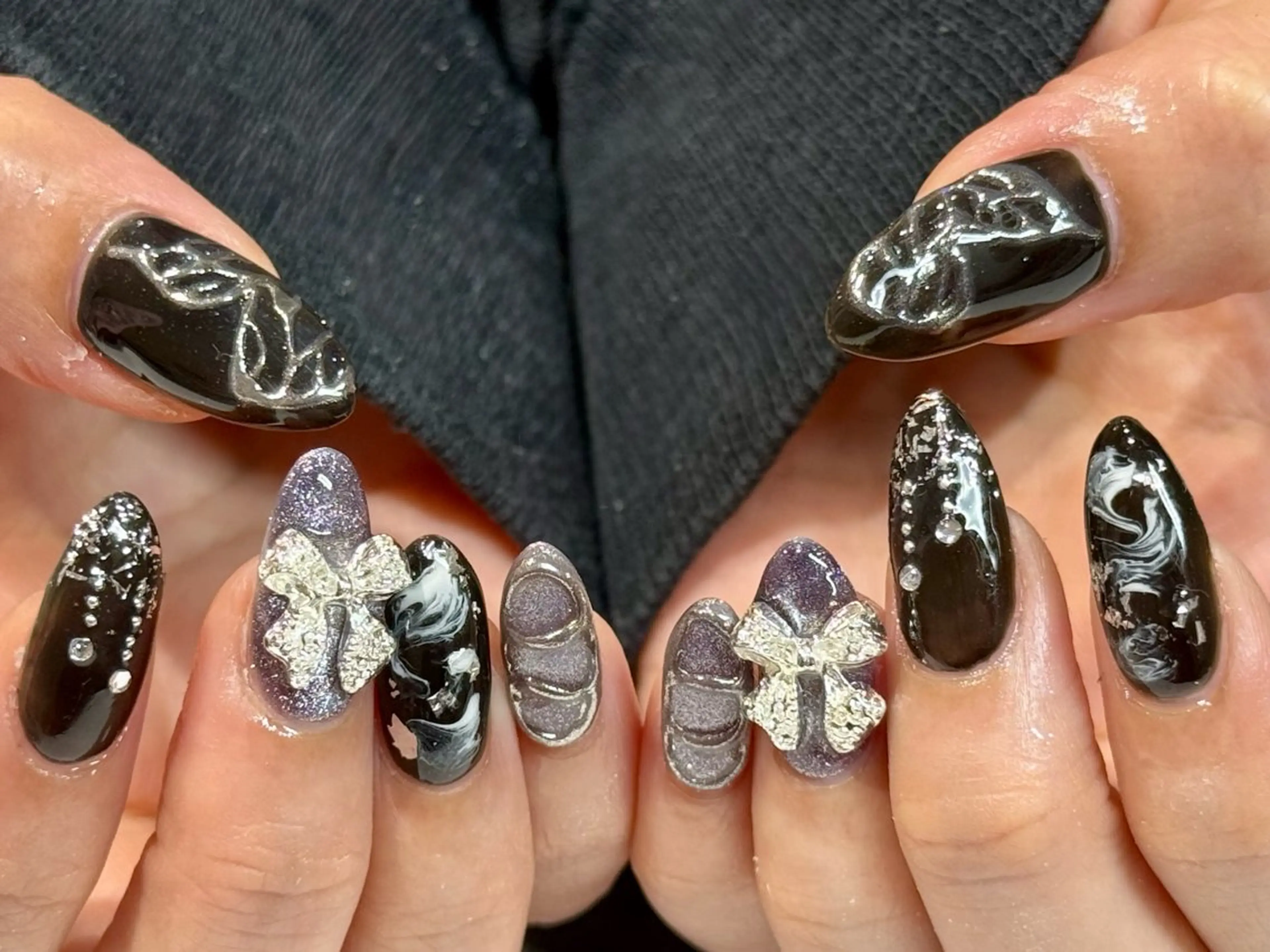 ネイル アートネイル 持ち込み Ruru akari 大阪天王寺のネイルデザイン