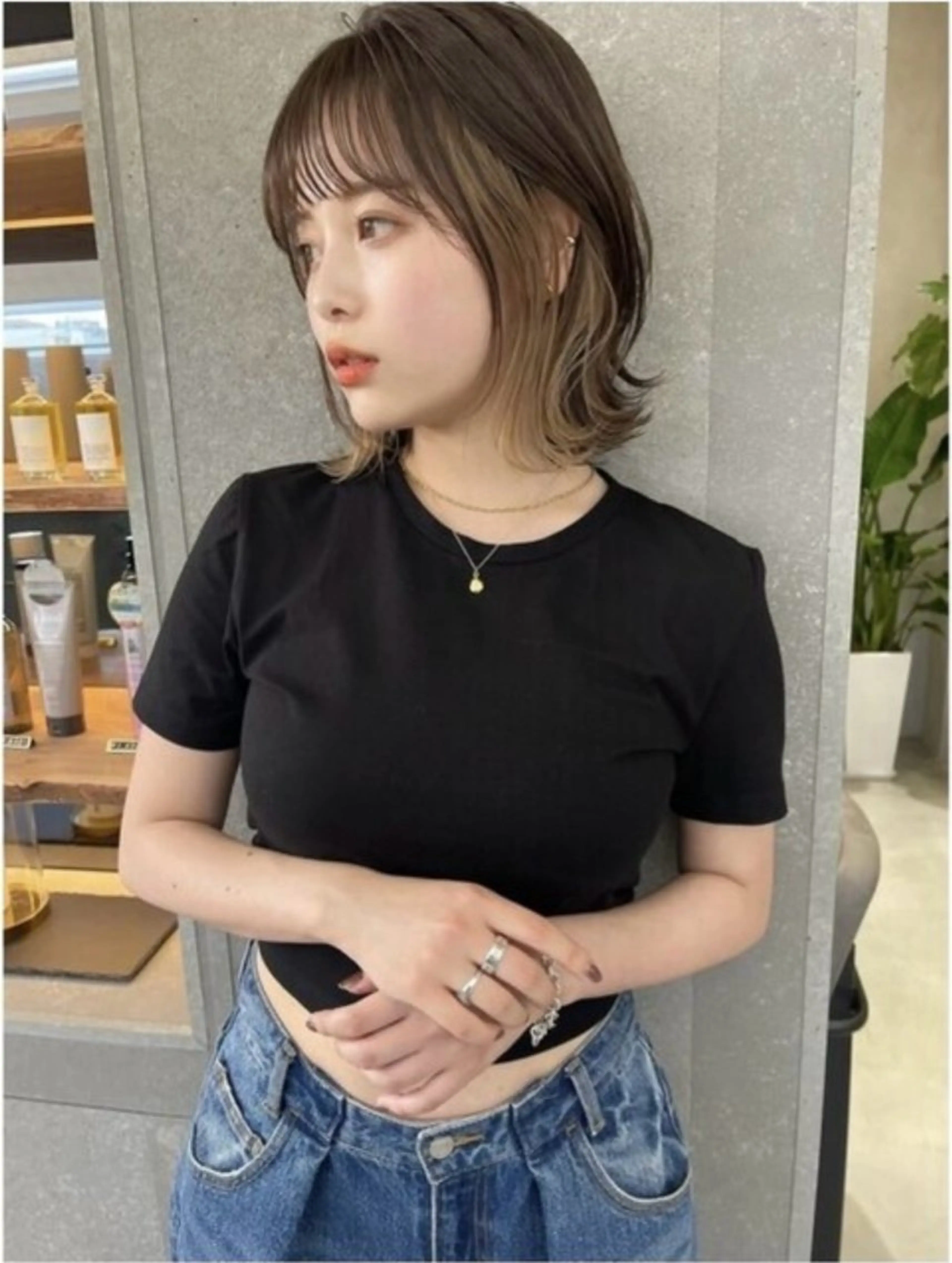 ショート カラー カット ヘアカラー トリートメント 韓国レイヤー/髪質 改善/縮毛🤍吉田のヘアスタイル