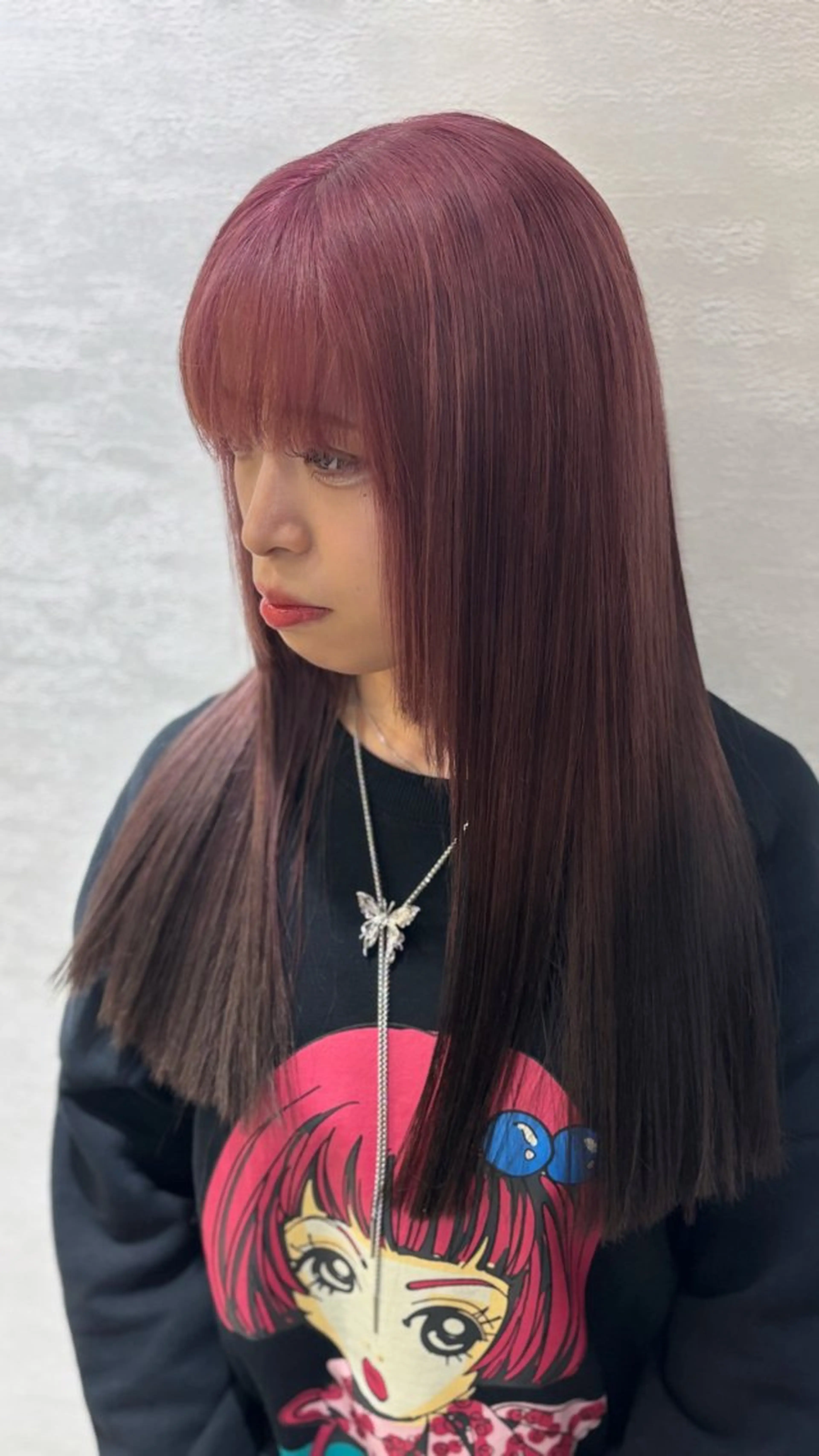 セミロング カラー グラデーションカラー ピンクカラー ヘアカラー そうや🐺ブリーチ/ デザインカラーのヘアスタイル