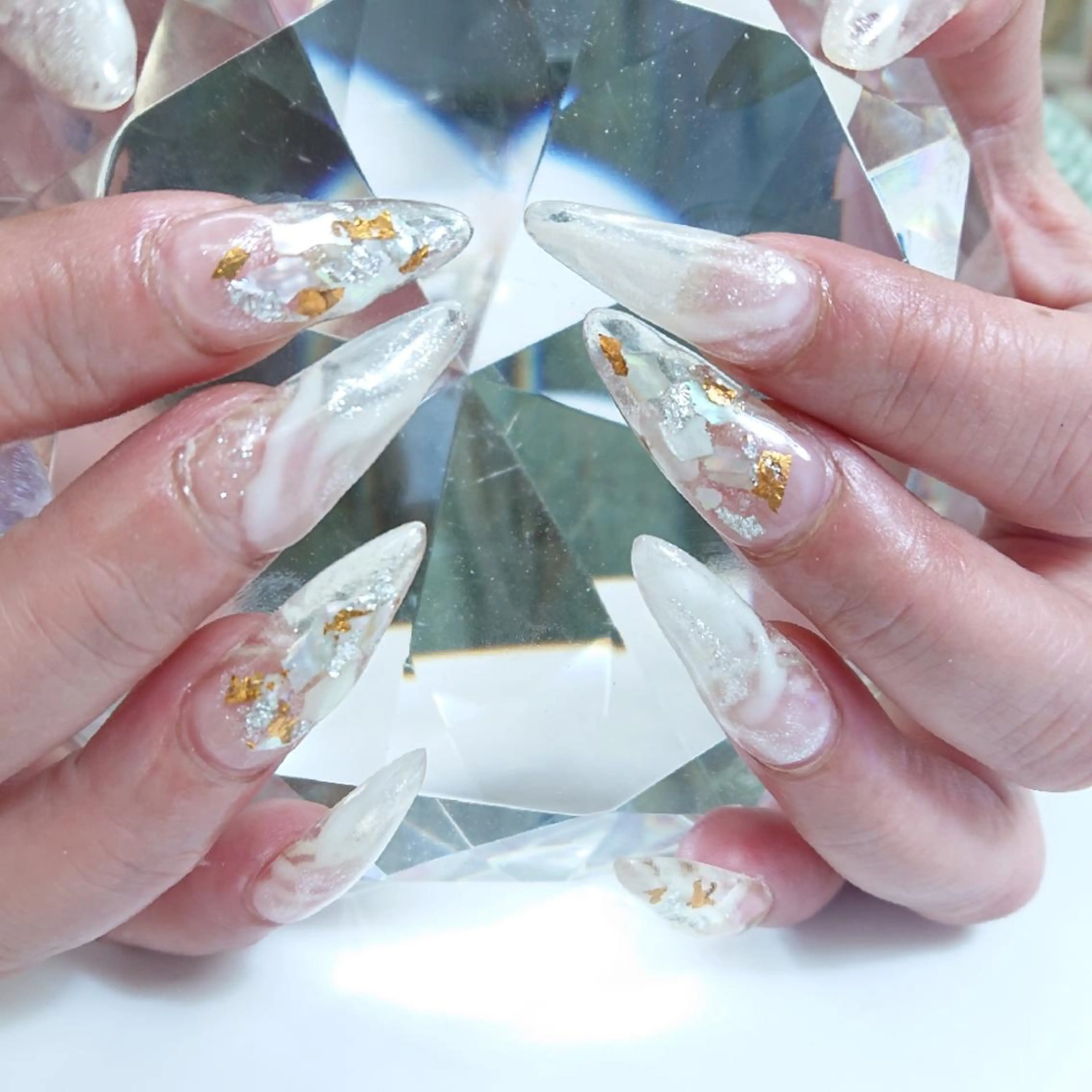 ネイル クリアネイル スカルプネイル Coco Girlsのネイルデザイン