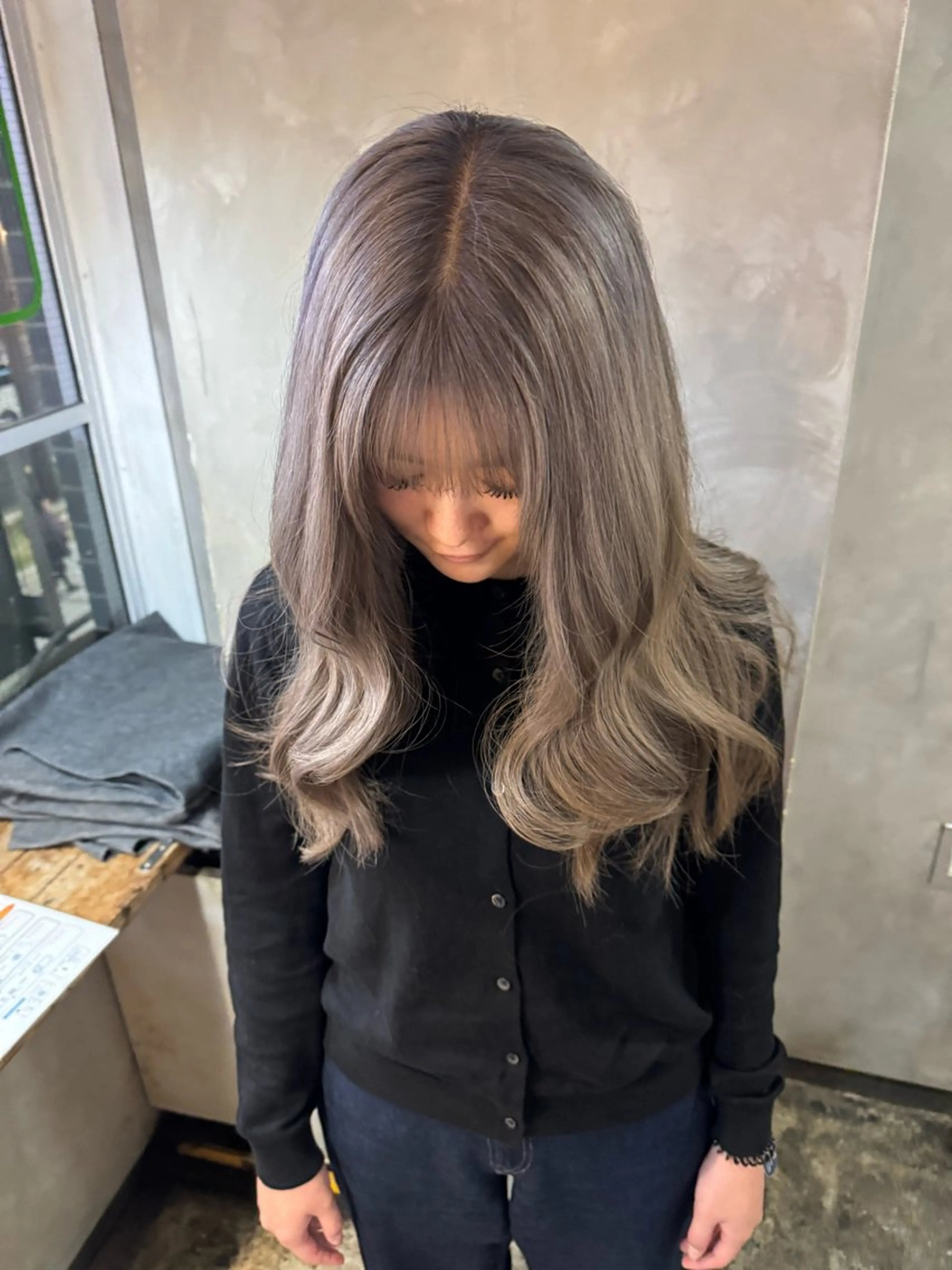 ロング カラー カット ヘアカラー クキノケイカ /暖色カラーのヘアスタイル