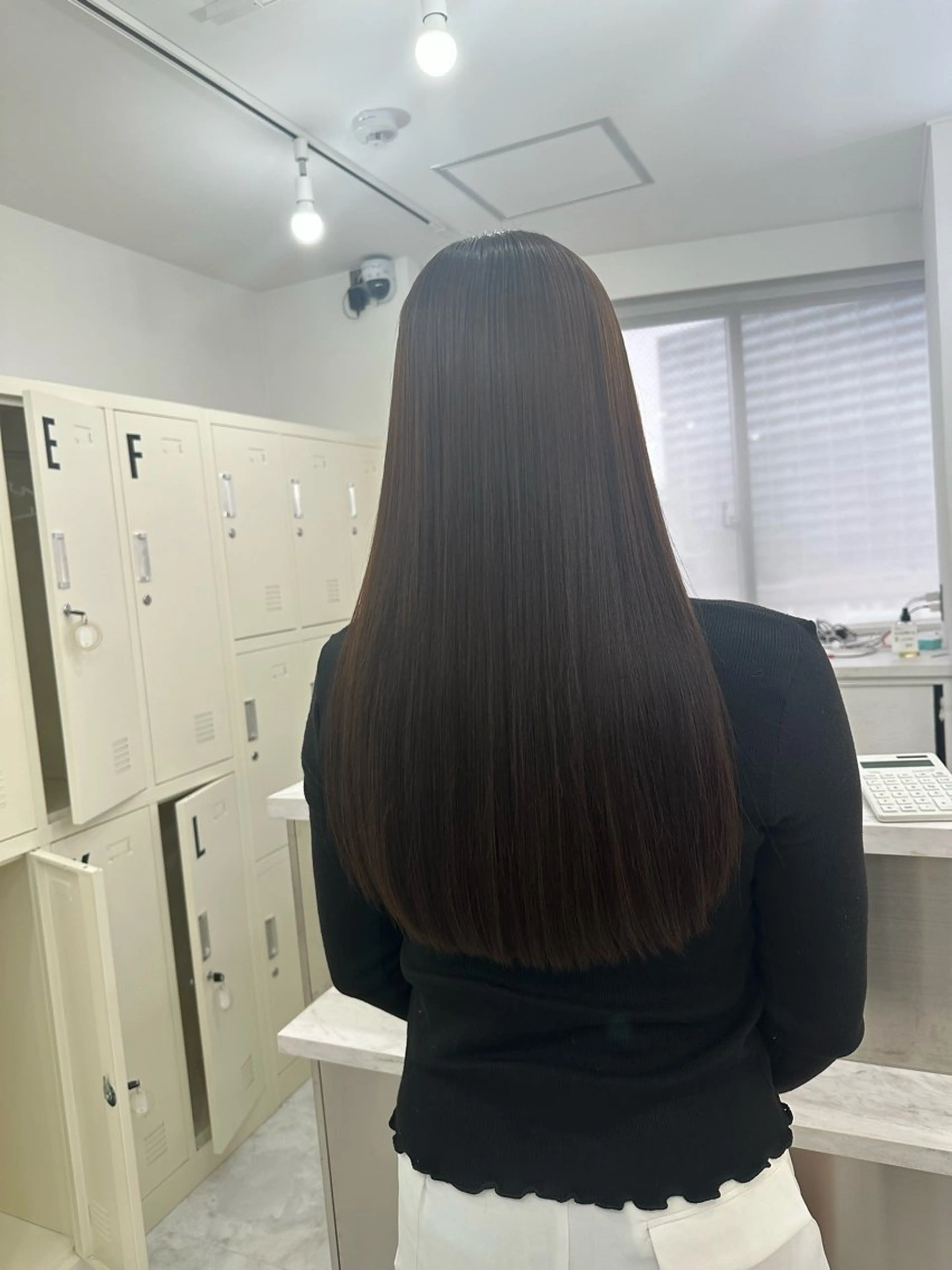 ロング カラー カット ヘアカラー トリートメント 才木 美乃のヘアスタイル