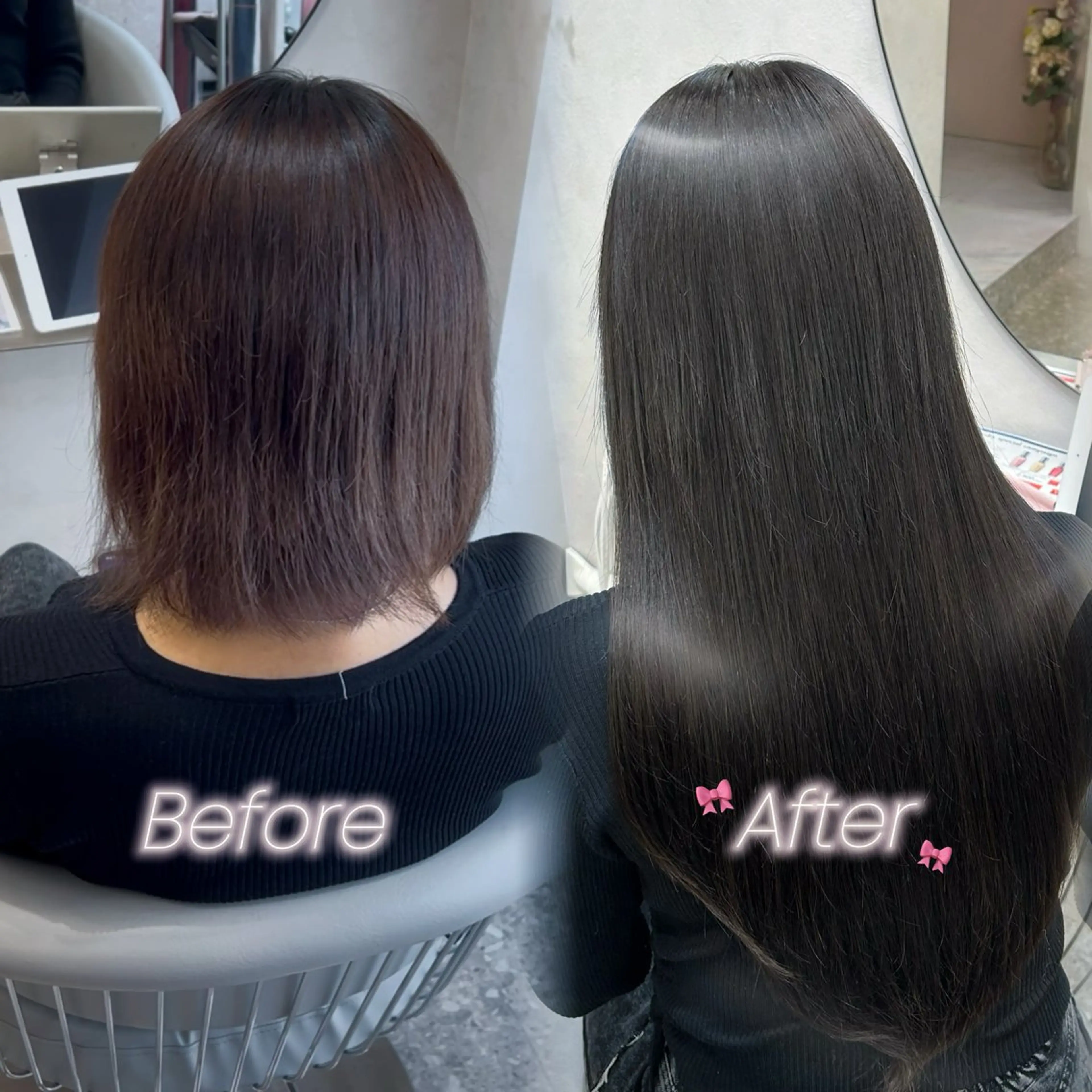 ロング シールエクステ エクステ ロング エクステ 💘Rei💘新宿/ アレンジ/艶カラーのヘアスタイル