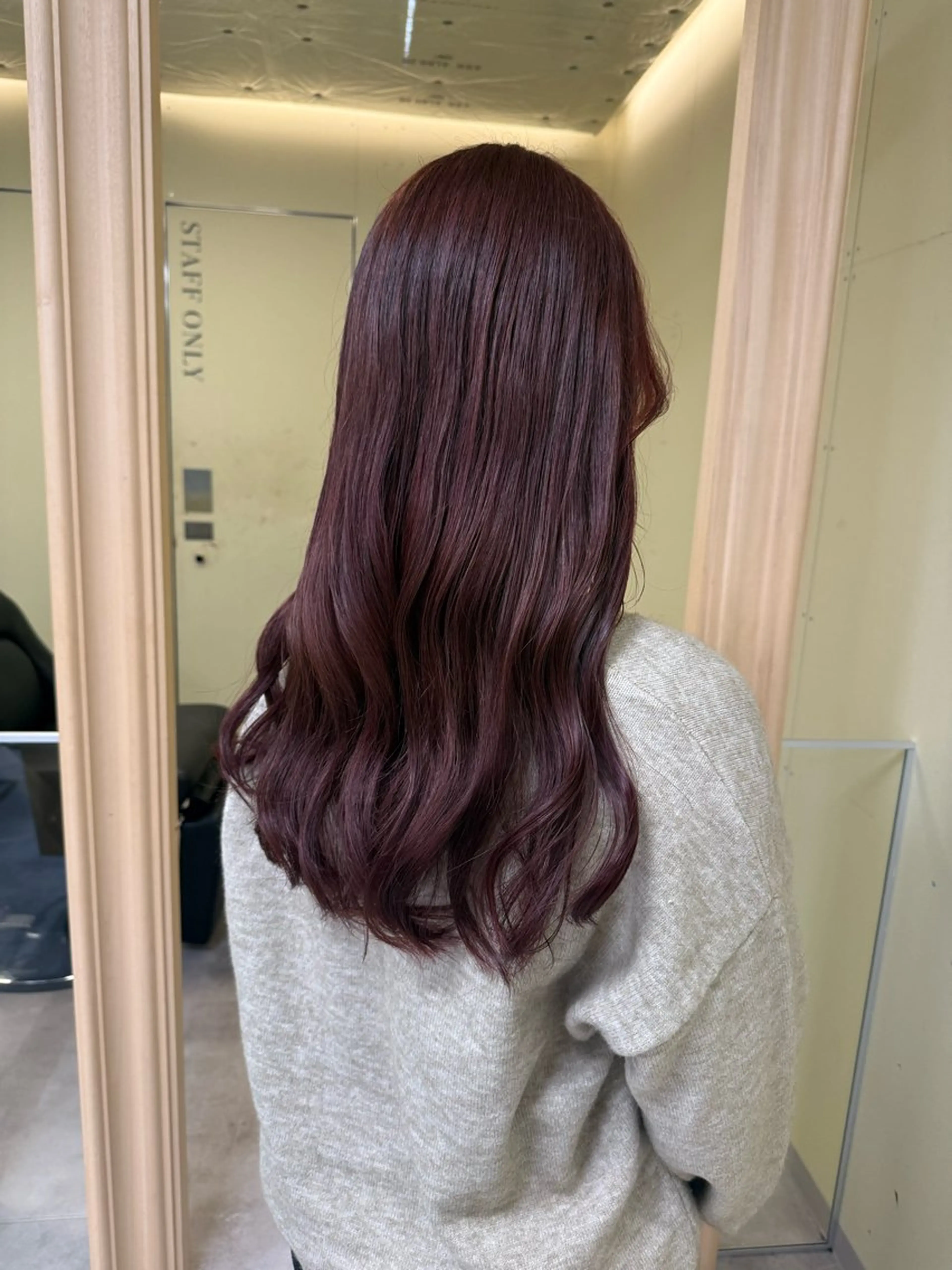 ロング カラー カット ヘアカラー 伶風/ボブ/ ヘーゼルベージュのヘアスタイル