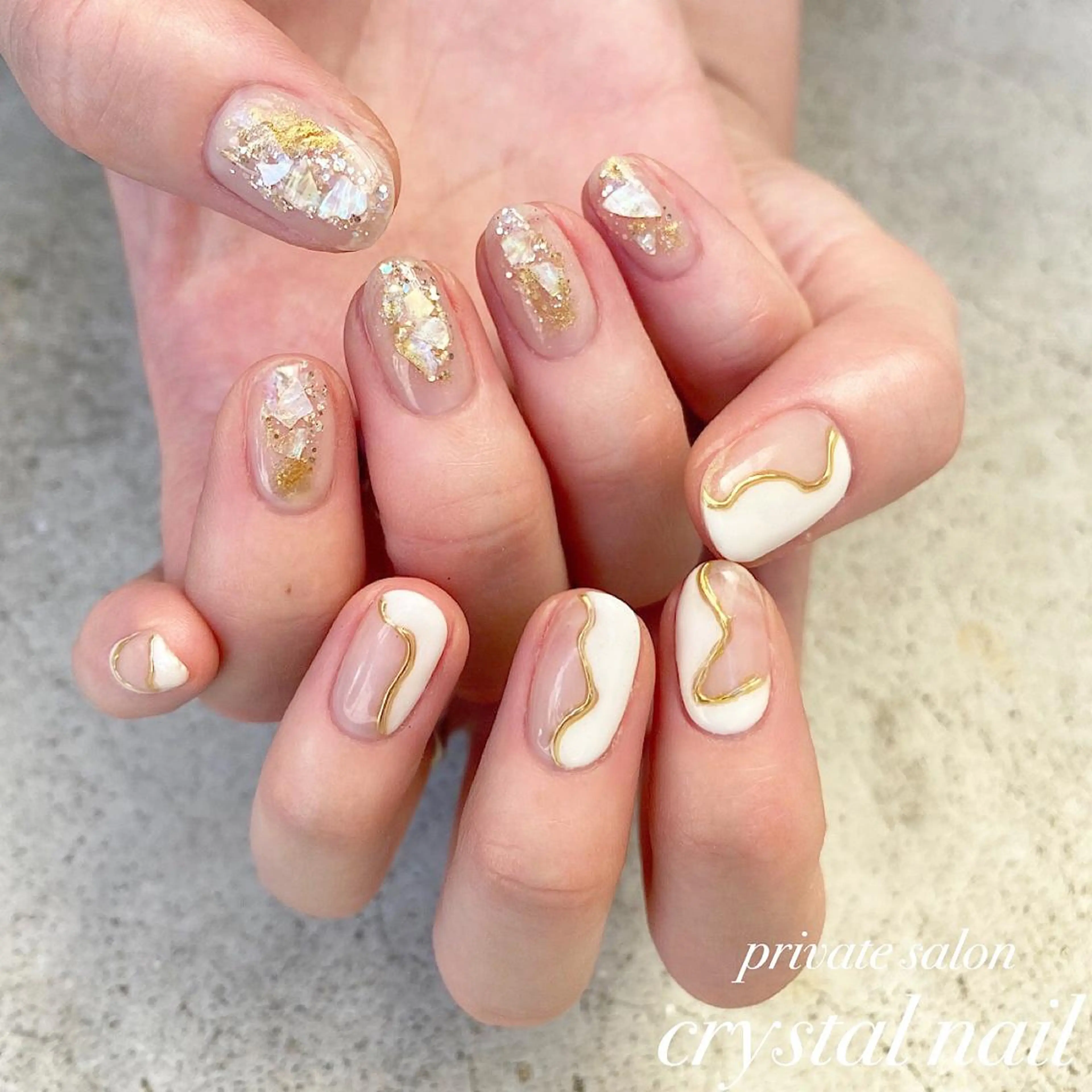 ネイル ハンドネイル Crystal Nailのネイルデザイン