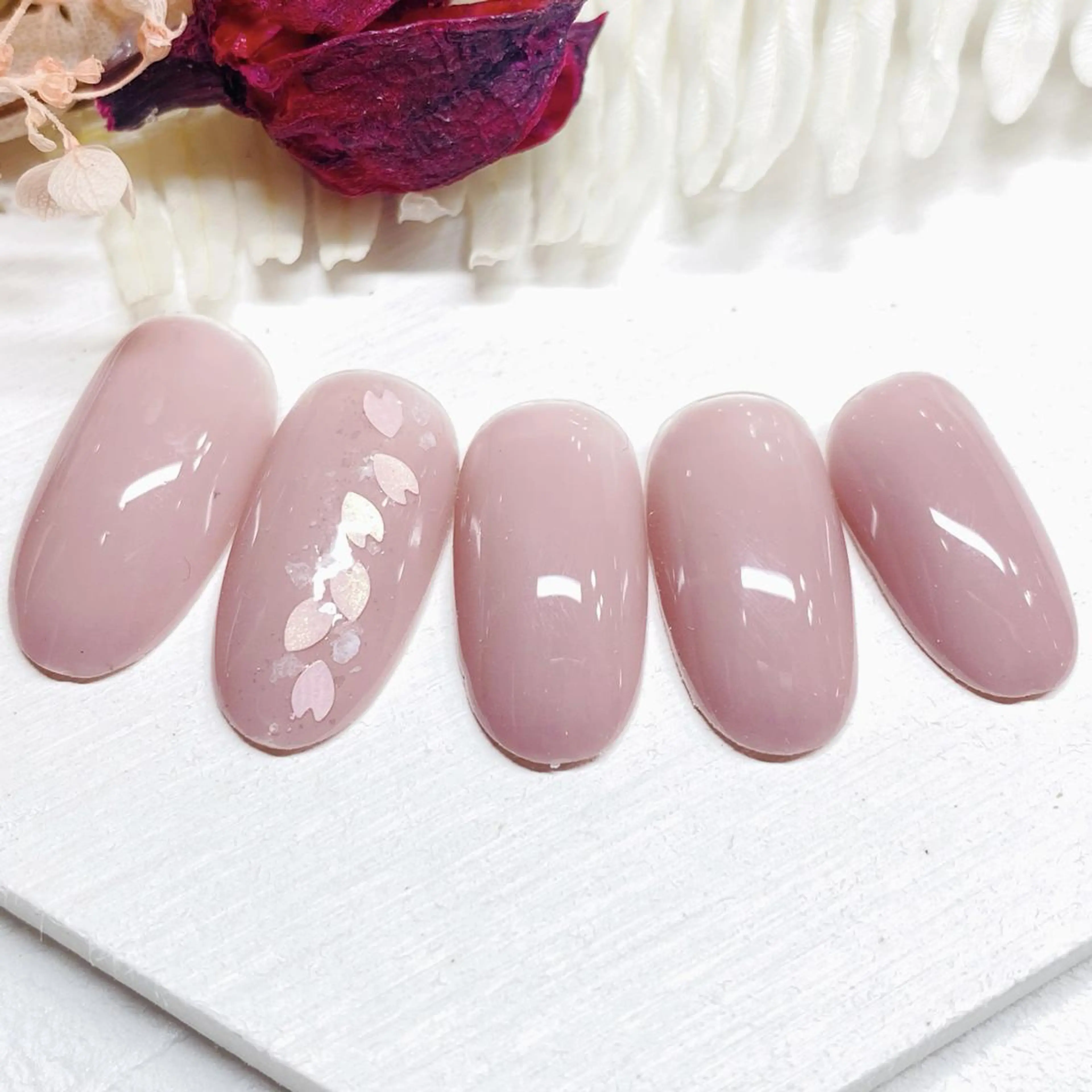 ネイル シンプルネイル ハンドネイル ネイリストYuri シェルウェリナ船橋のネイルデザイン