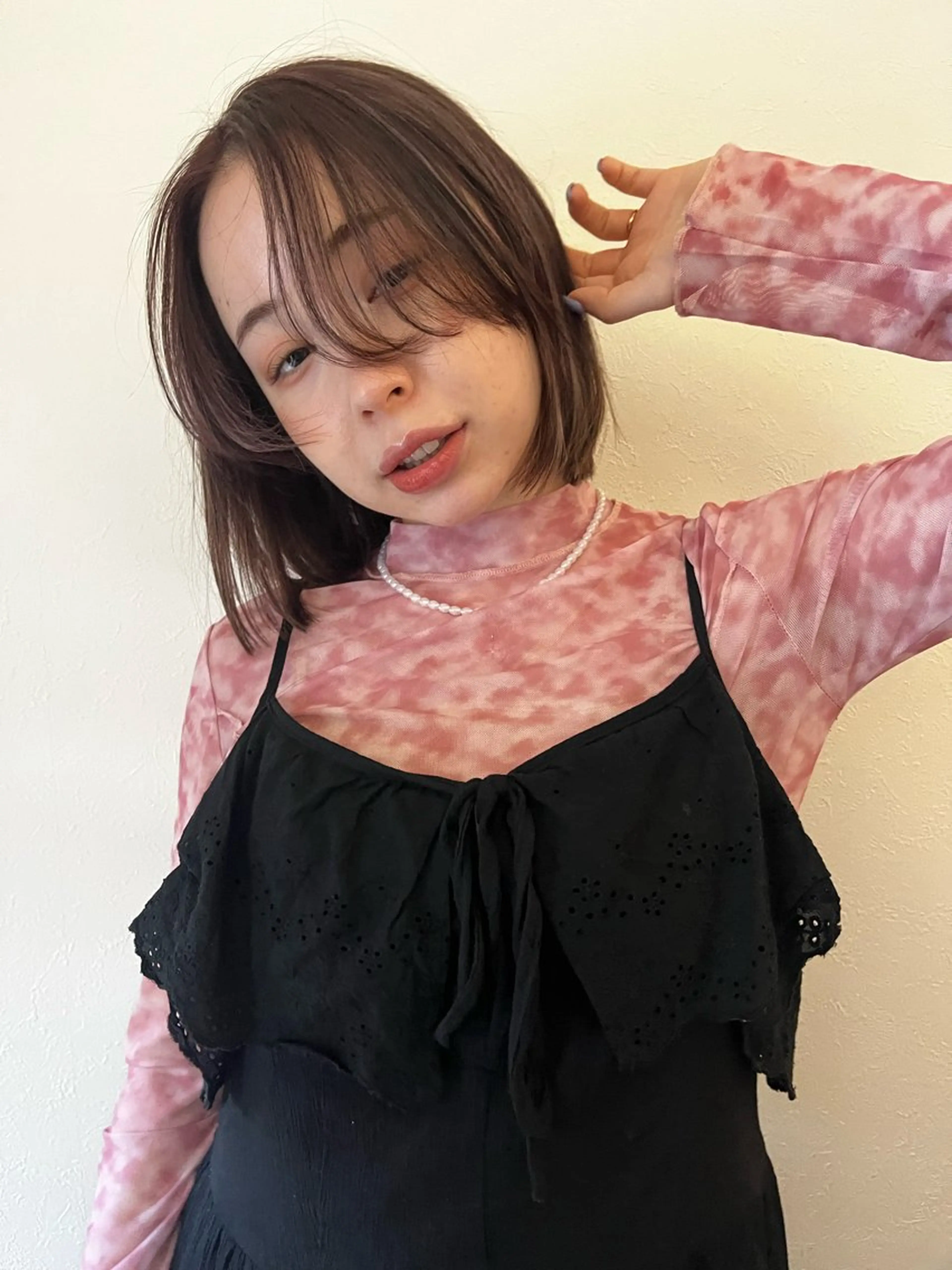 ショート カット ヘアカラー トリートメント 上品な暖色/丸みボブ Chie🪷のヘアスタイル