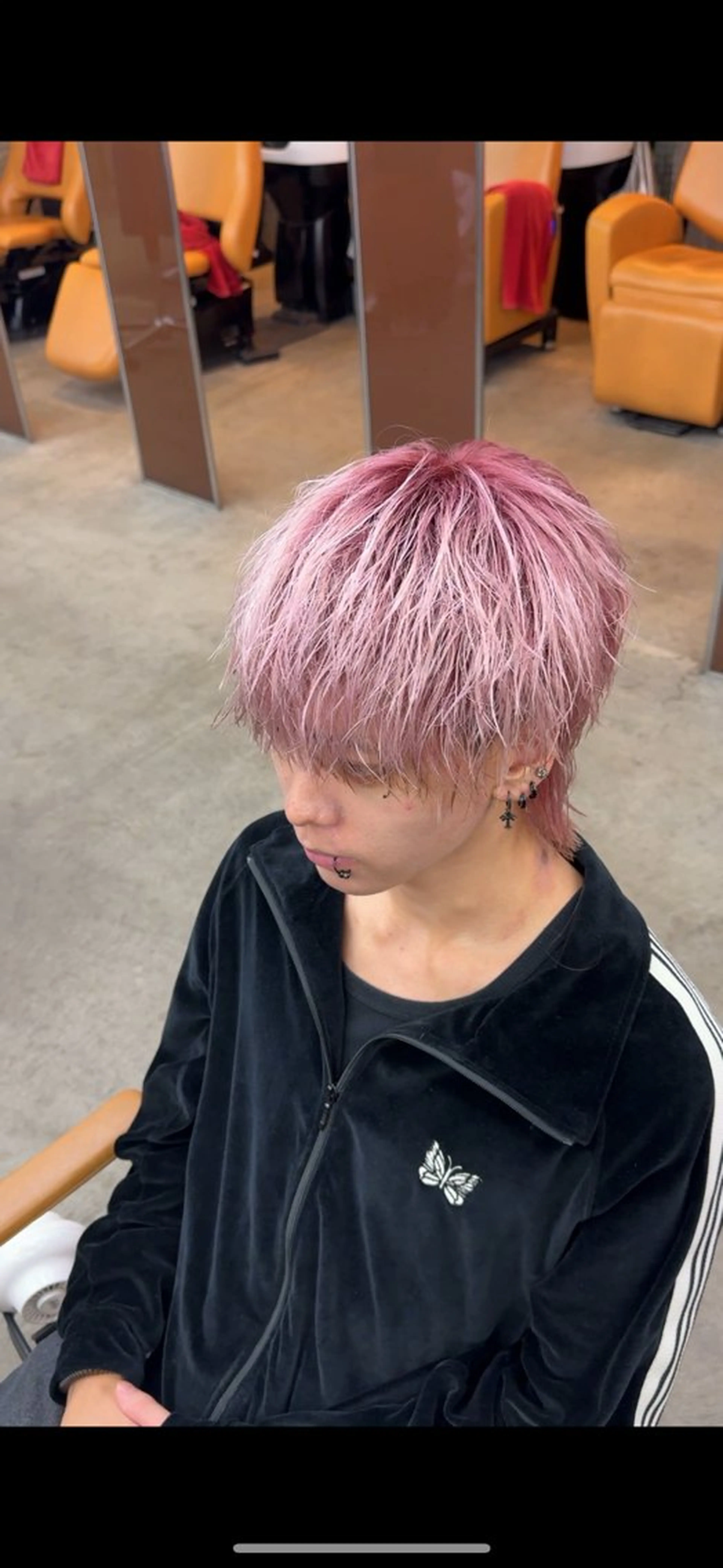 ショート カラー メンズ ピンクカラー ホワイトピンク SALOWIN吉祥寺suite所属・メンズカラー指名率 1位🌈koikeのヘアスタイル