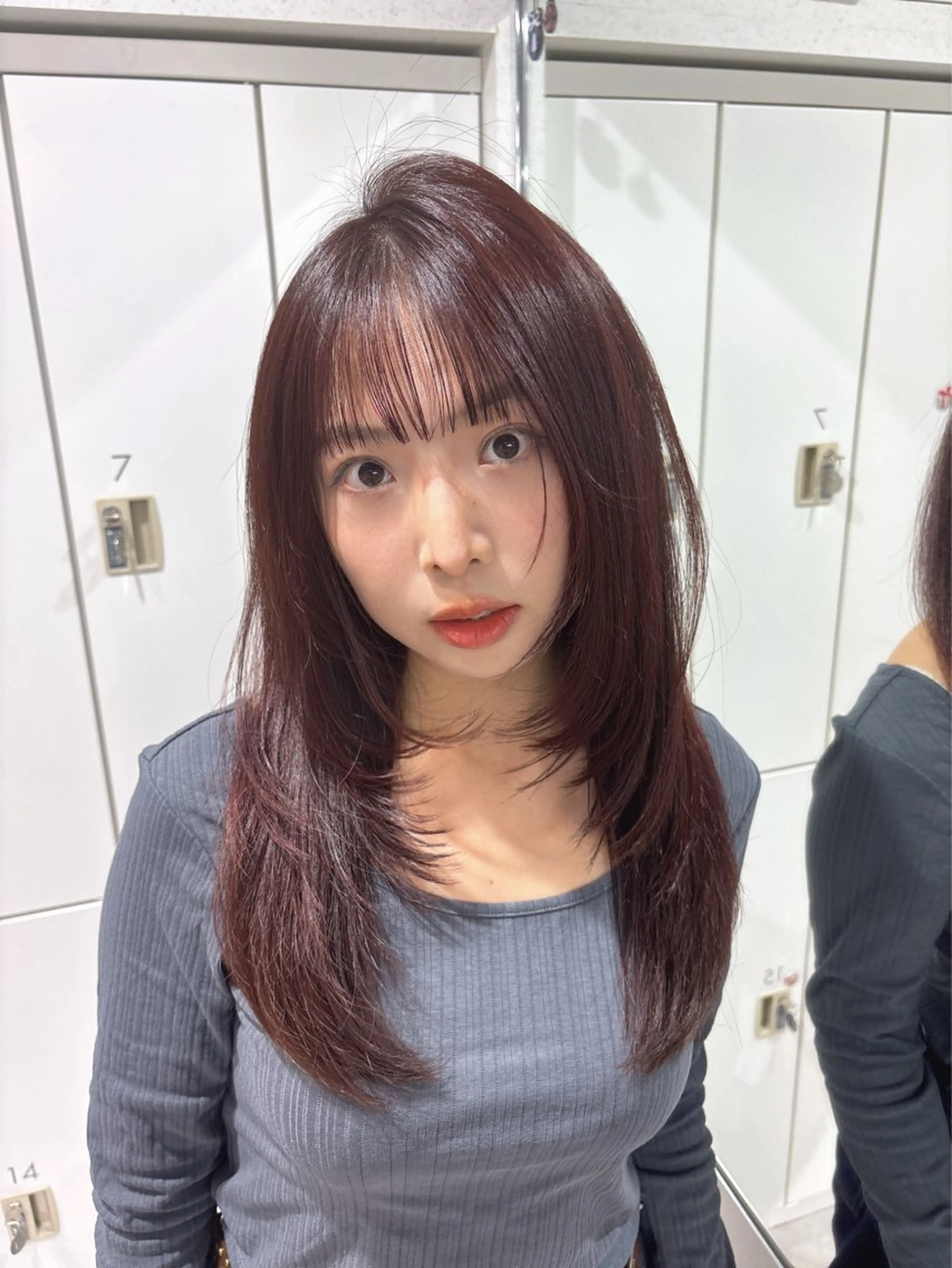 セミロング ‎しゅり🇰🇷 日韓MIXメンズヘアのヘアスタイル