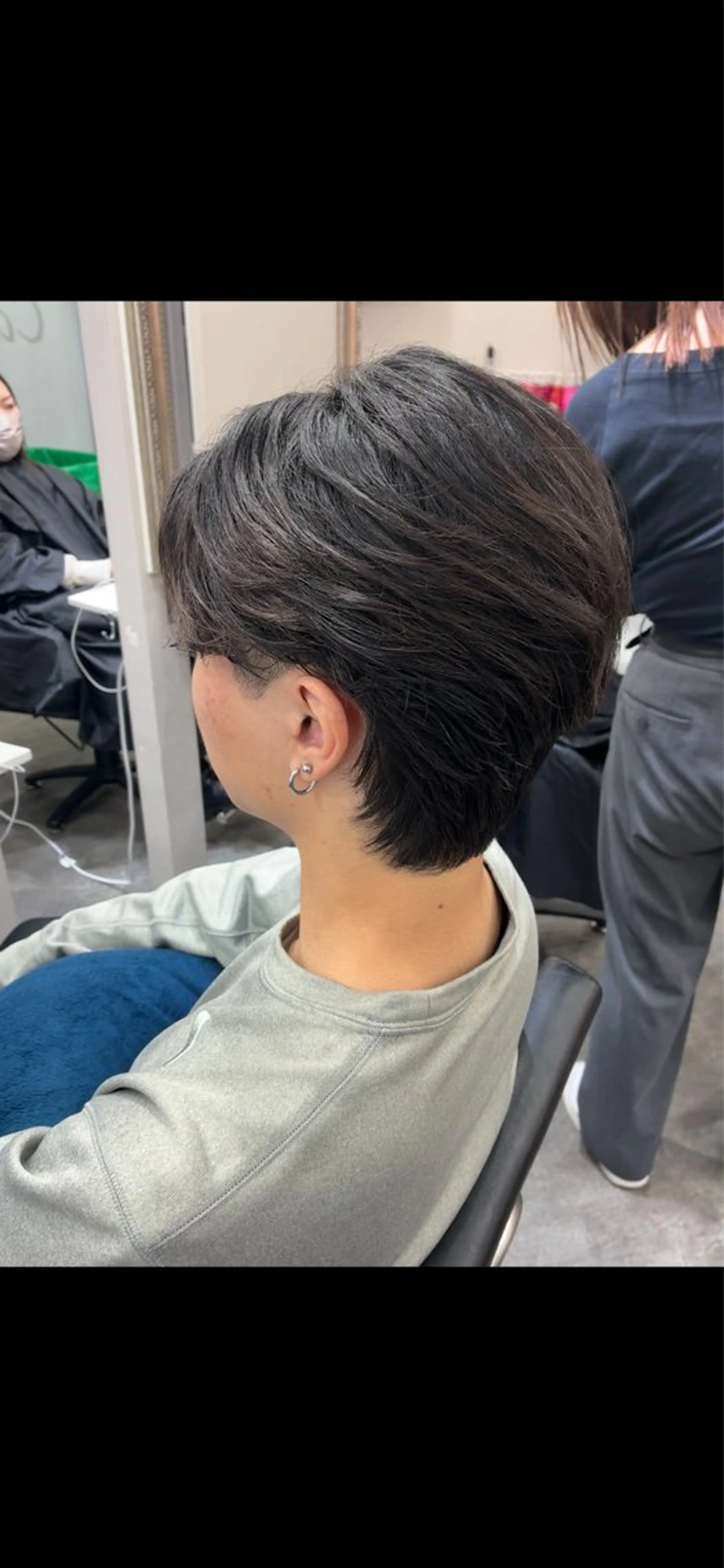 メンズ メンズショート メンズウルフカット ウルフカット カット 五十嵐 満梨奈のヘアスタイル