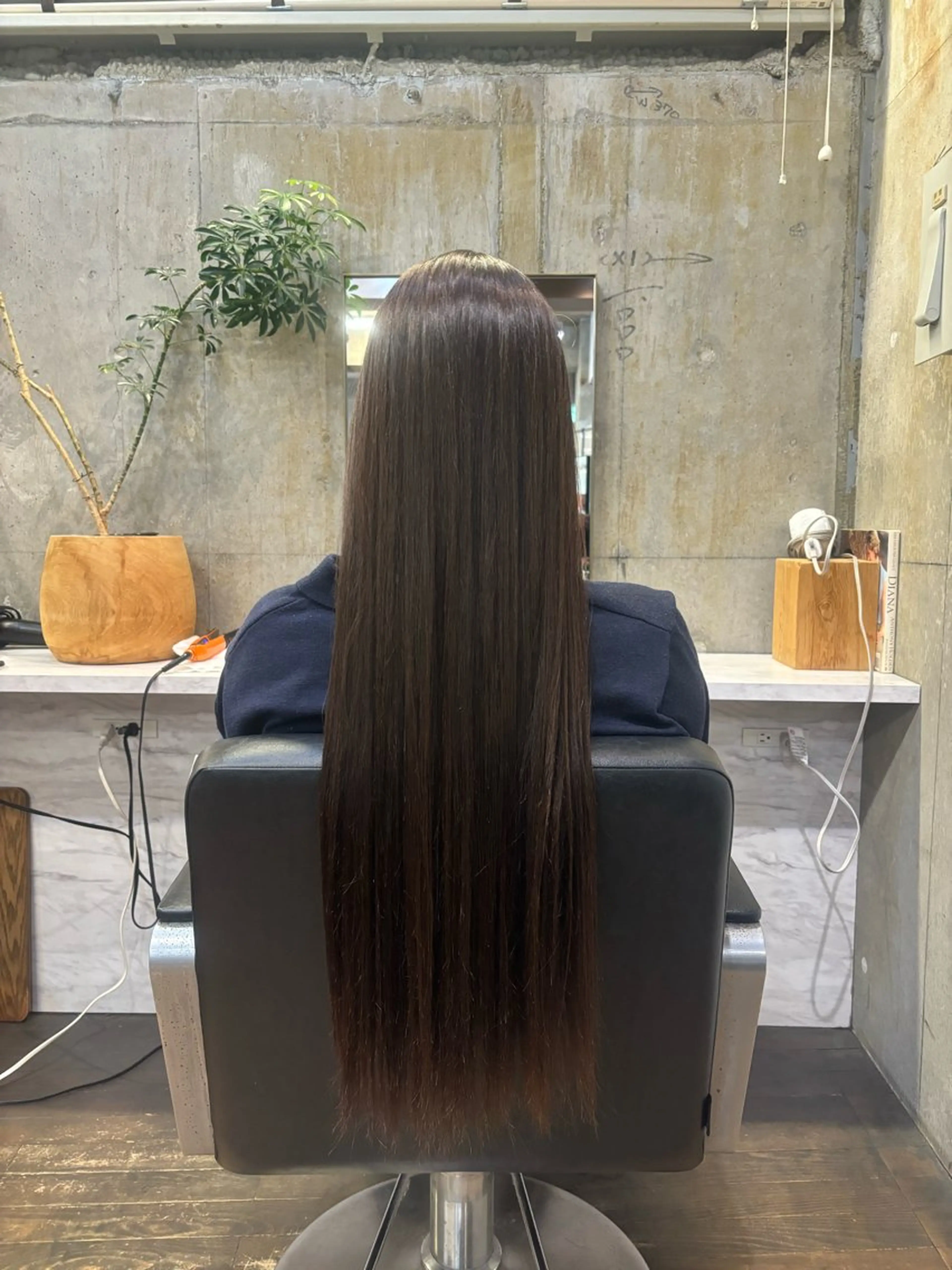 ロング パーマ ストレートパーマ パーマ パーマ、ストレート 🫧ちひろ🫧のヘアスタイル